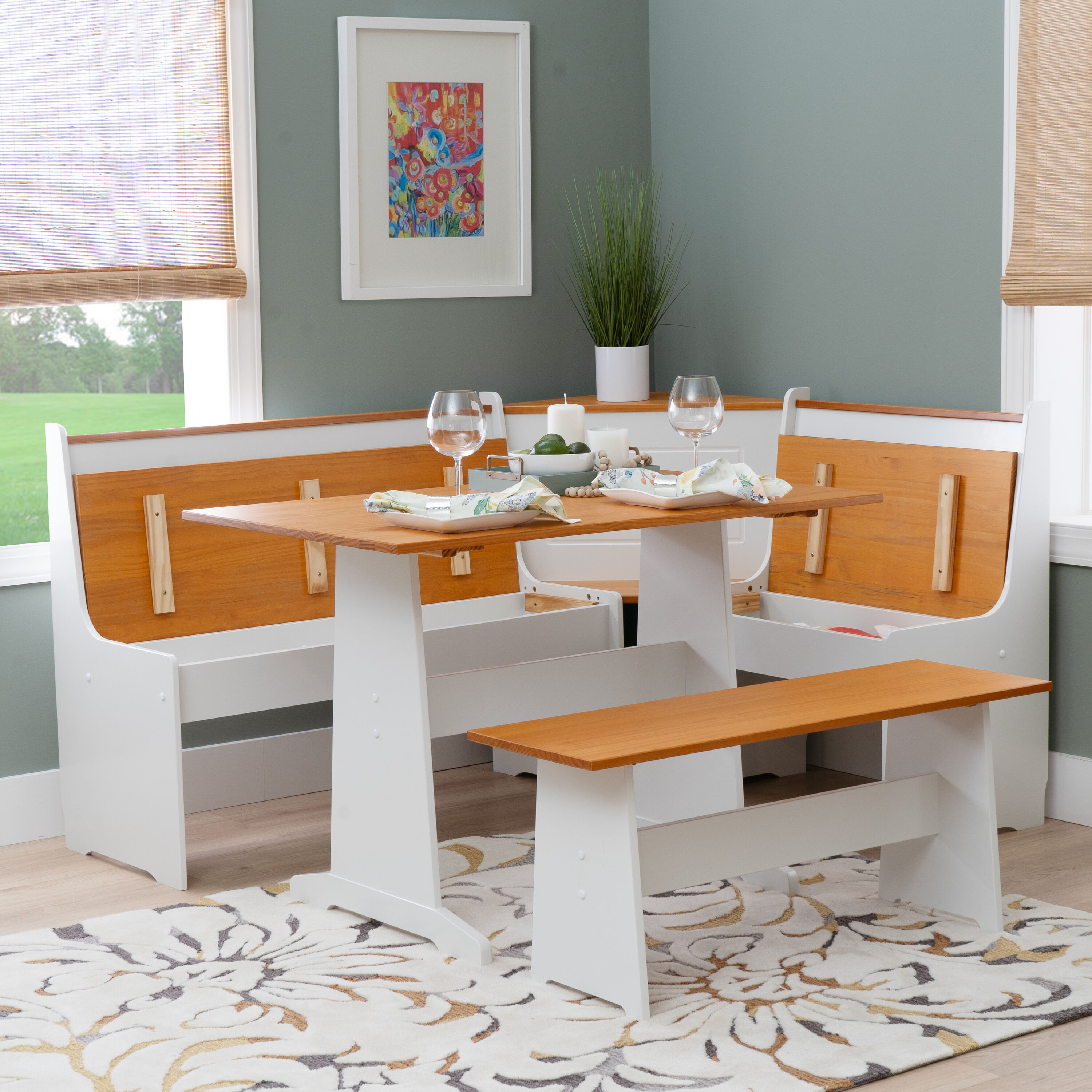 Linon K90305WHT-AB-KD-U Dining-Benches - View #15