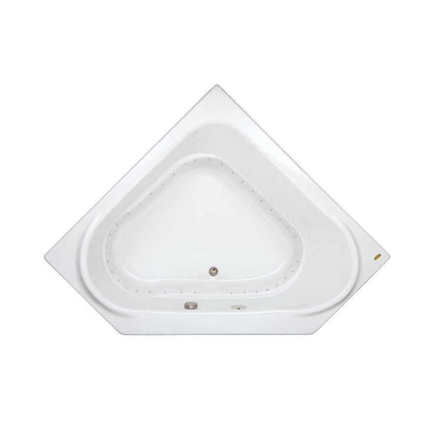 CAPELLA 60 in. x 60 in. Acrylic Corner Drop-in Bathtub in White CAPELLA 60 in. x 60 in. Acrylic Corner Drop-in Bathtub in White
