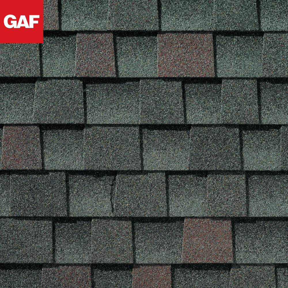 GAF Timberline HDZ Williamsburg Slate Algae Resistant Architectural Roof Shingles ( 33.33-sq ft per Bundle ) #0476925