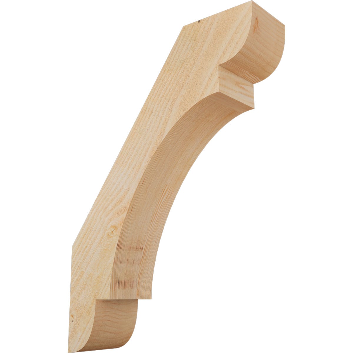 Ekena Millwork BRC06X22X30OLY00RDF 6-in x 22-in x 30-in Douglas Fir Unfinished Wood Olympic Rough Sawn Knee Brace