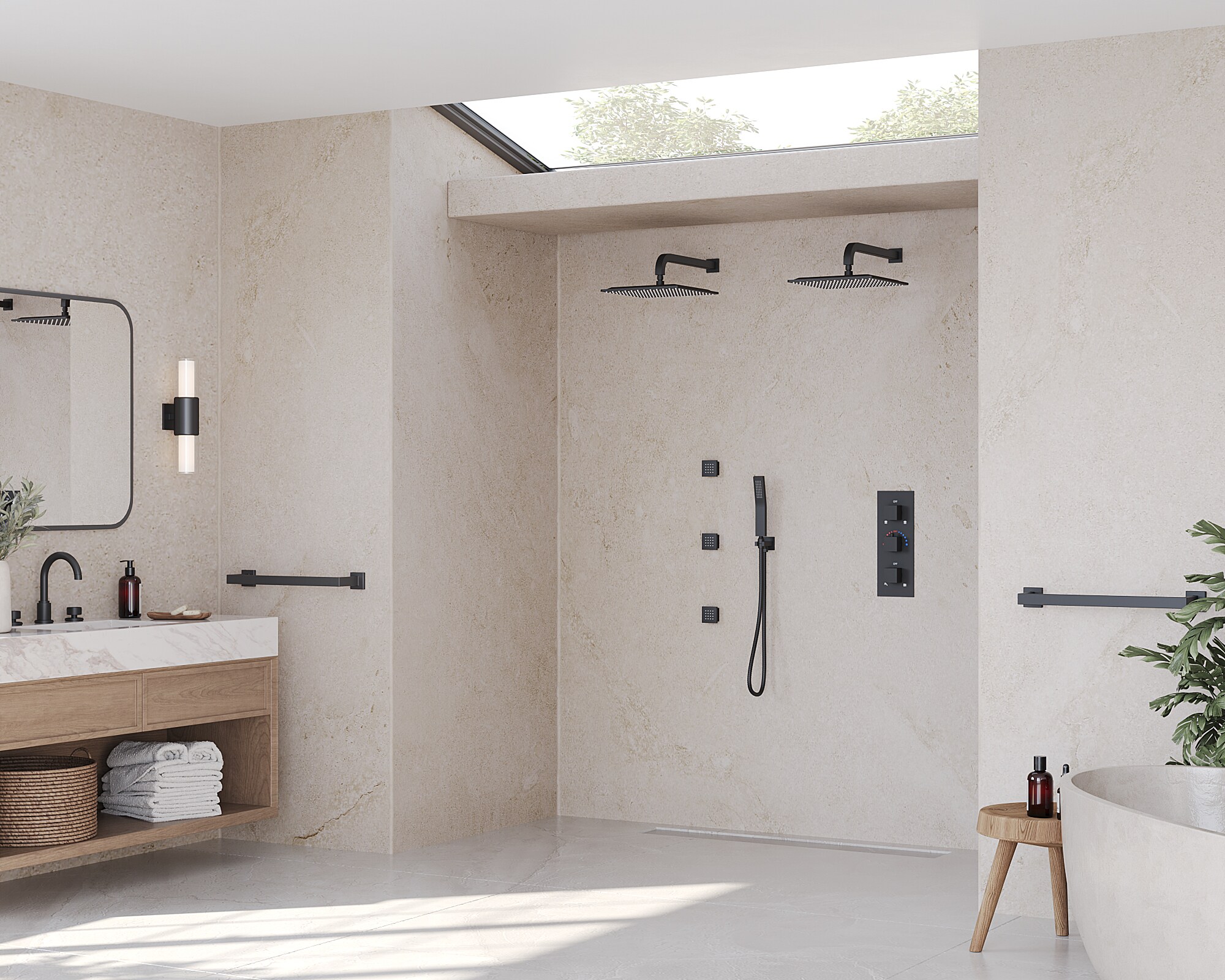 GRANDJOY SGF10GJ-68-BL12 Tub-Shower-Faucets - View #4