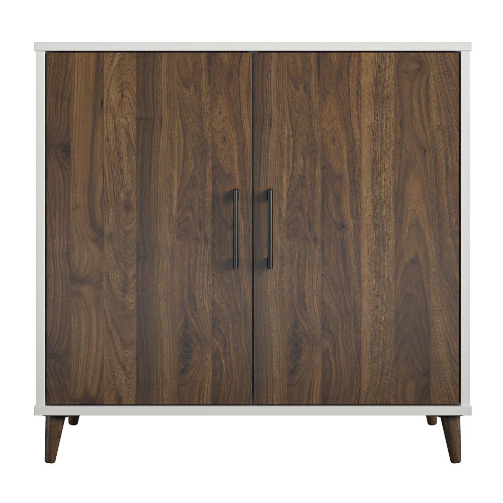 Ameriwood Home Ovando White Contemporary/Modern Wood Media Cabinet