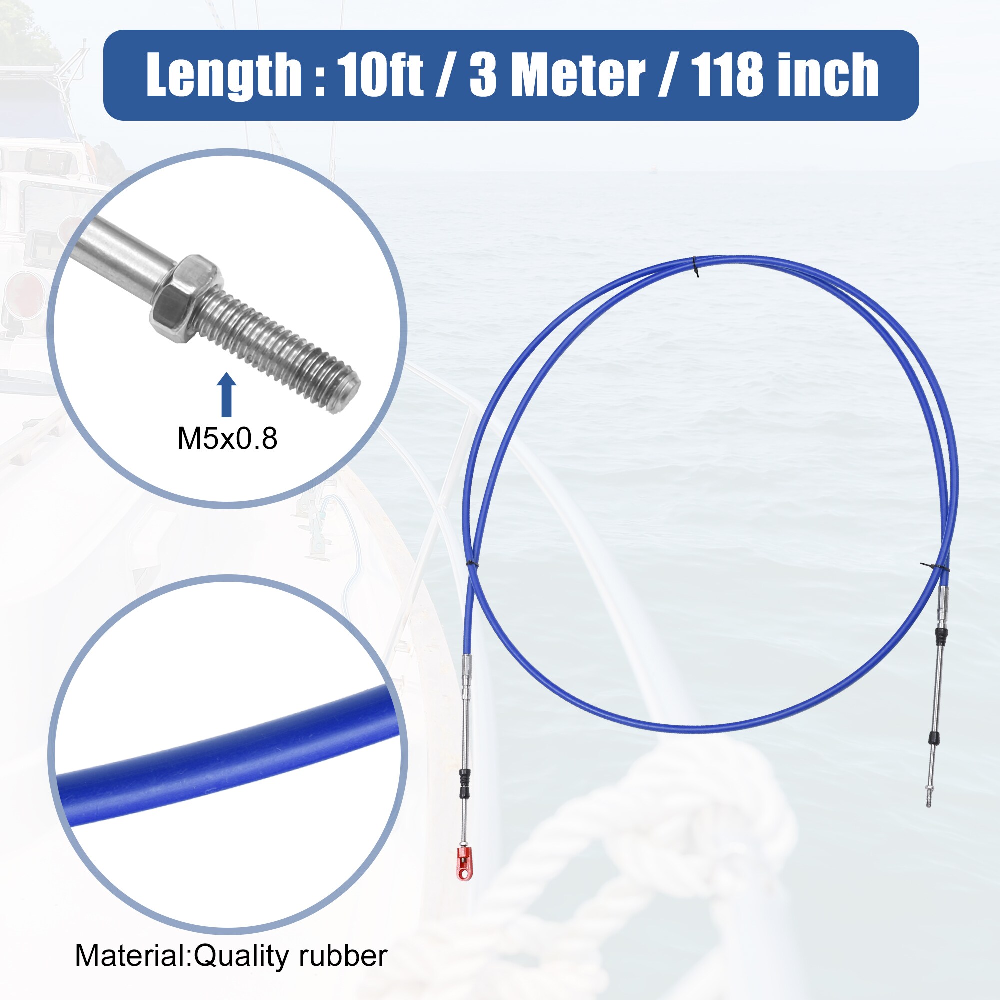 Unique Bargains S25122900UX3846 Boat-Control-Cables - View #3