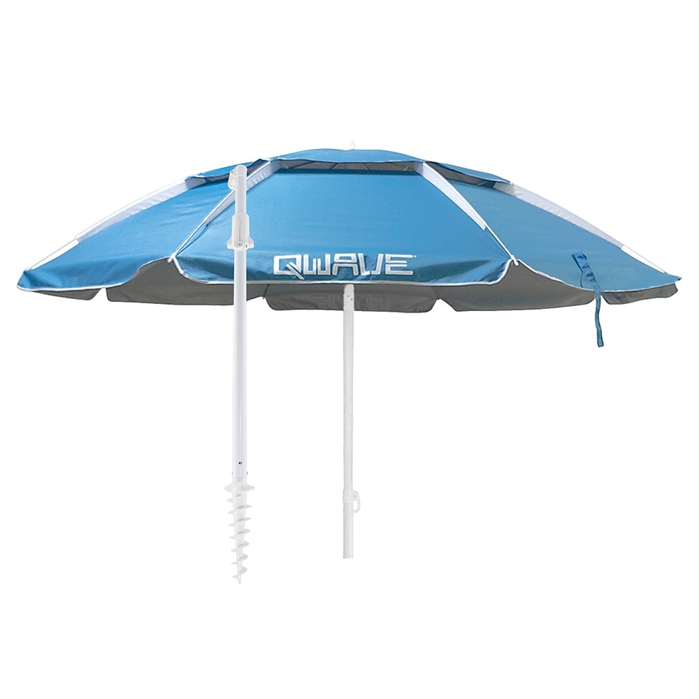 QWAVE BU00360 7-ft White Beach Umbrella