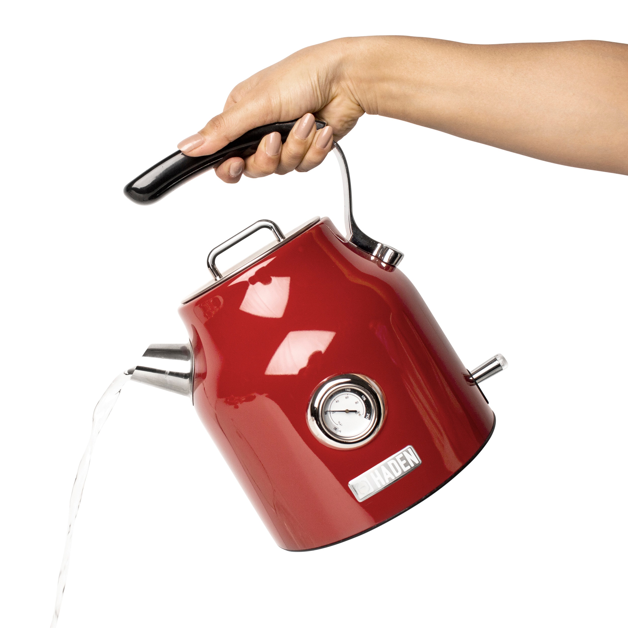 Haden Dorset Red 7-Cup Cordless Electric Kettle in the Water Boilers &  Kettles department at