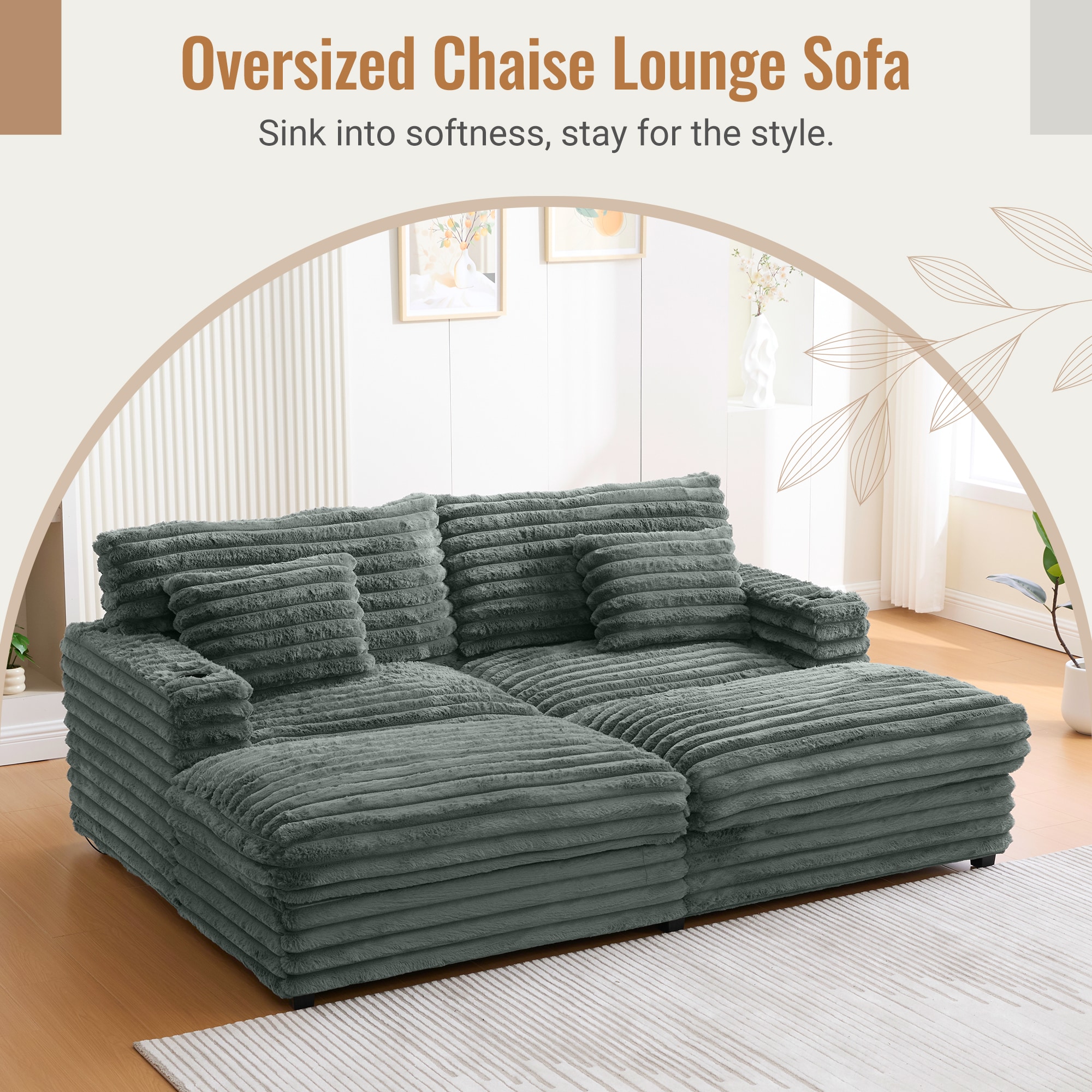 ModernLuxe L3P-N719S002110R Sofas-Loveseats - View #3