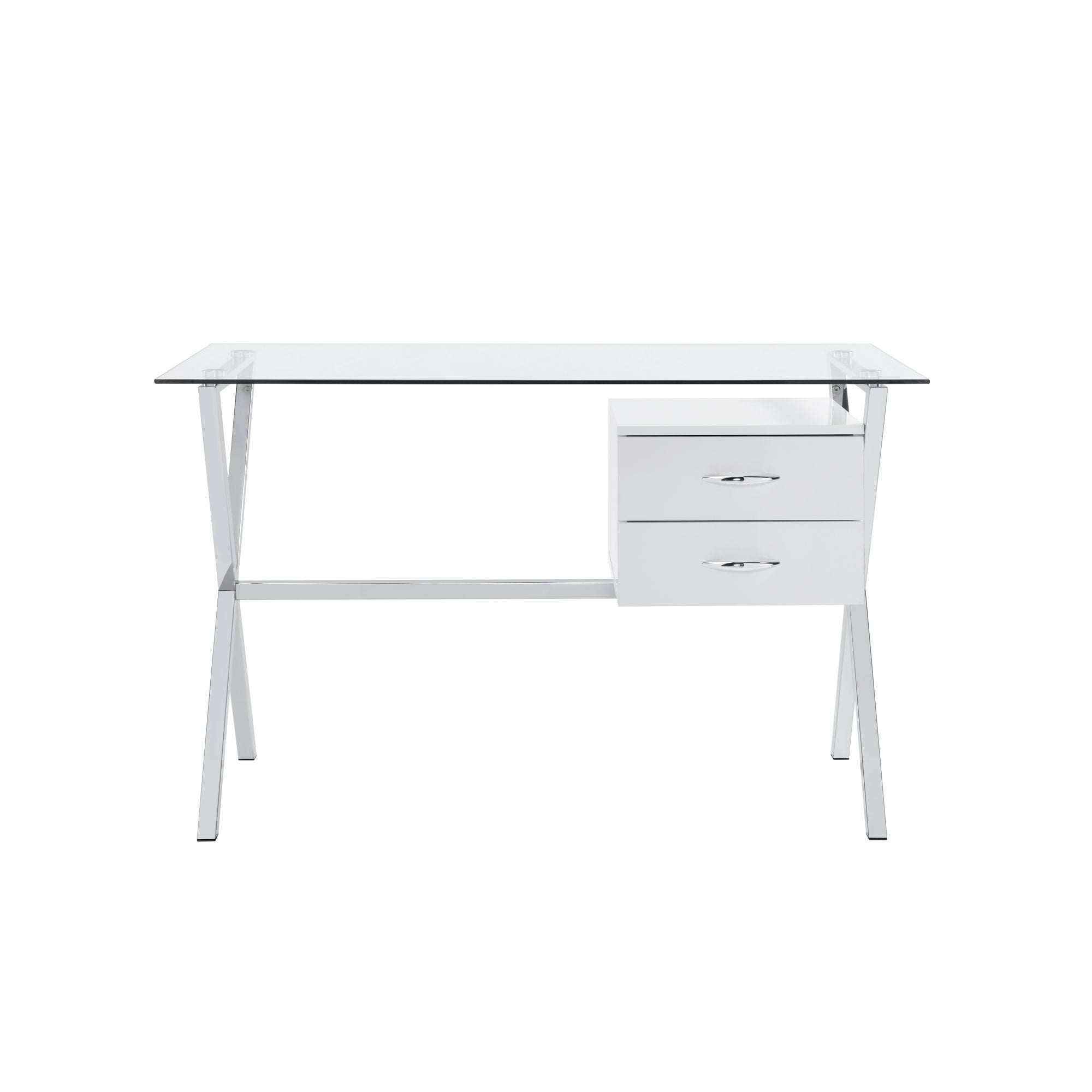 Brixton Trestle Desk - White, Home Furniture