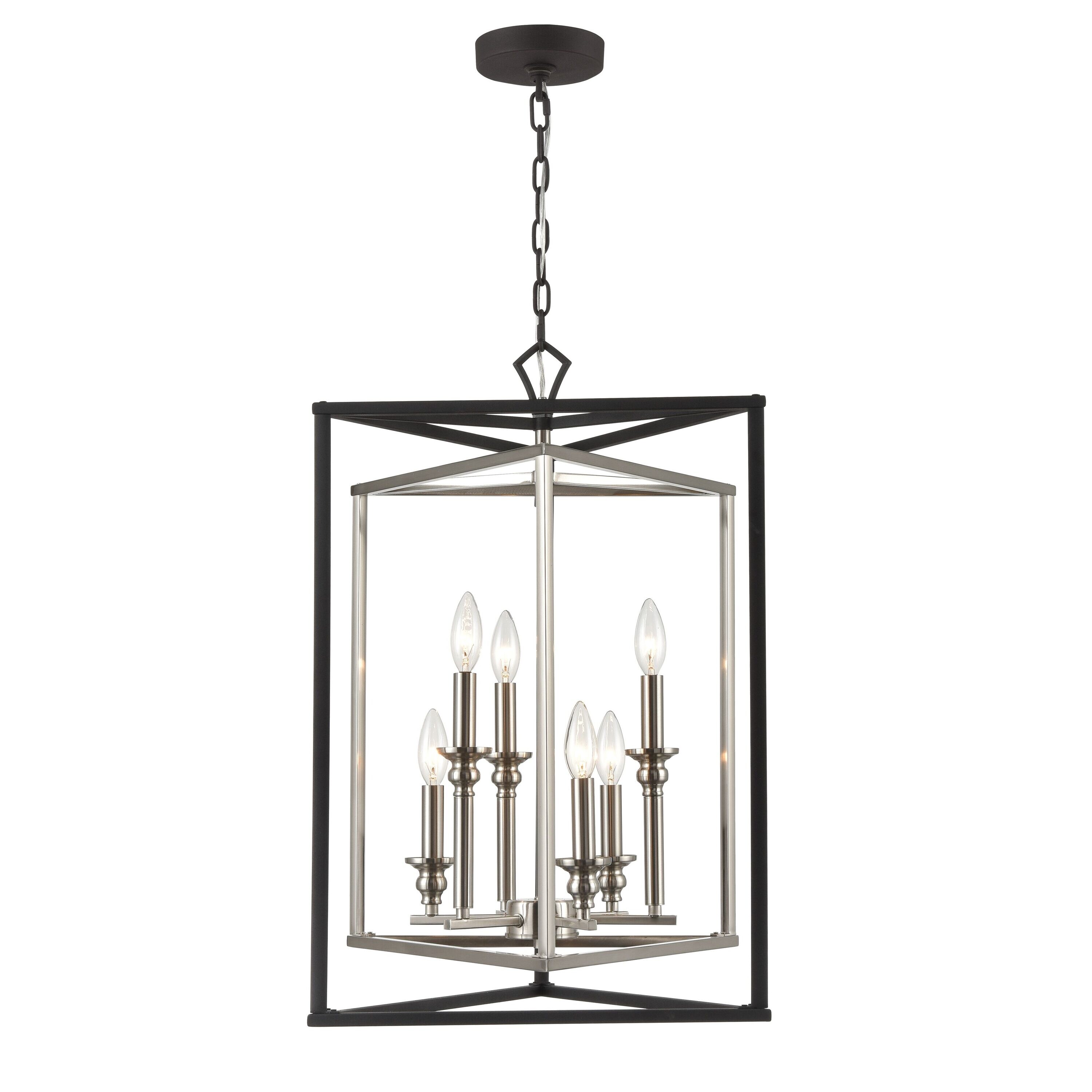 Westmore by ELK Lighting LW-20240605196 Hosta 6 -Light Charcoal Modern/contemporary Geometric Hanging Pendant light
