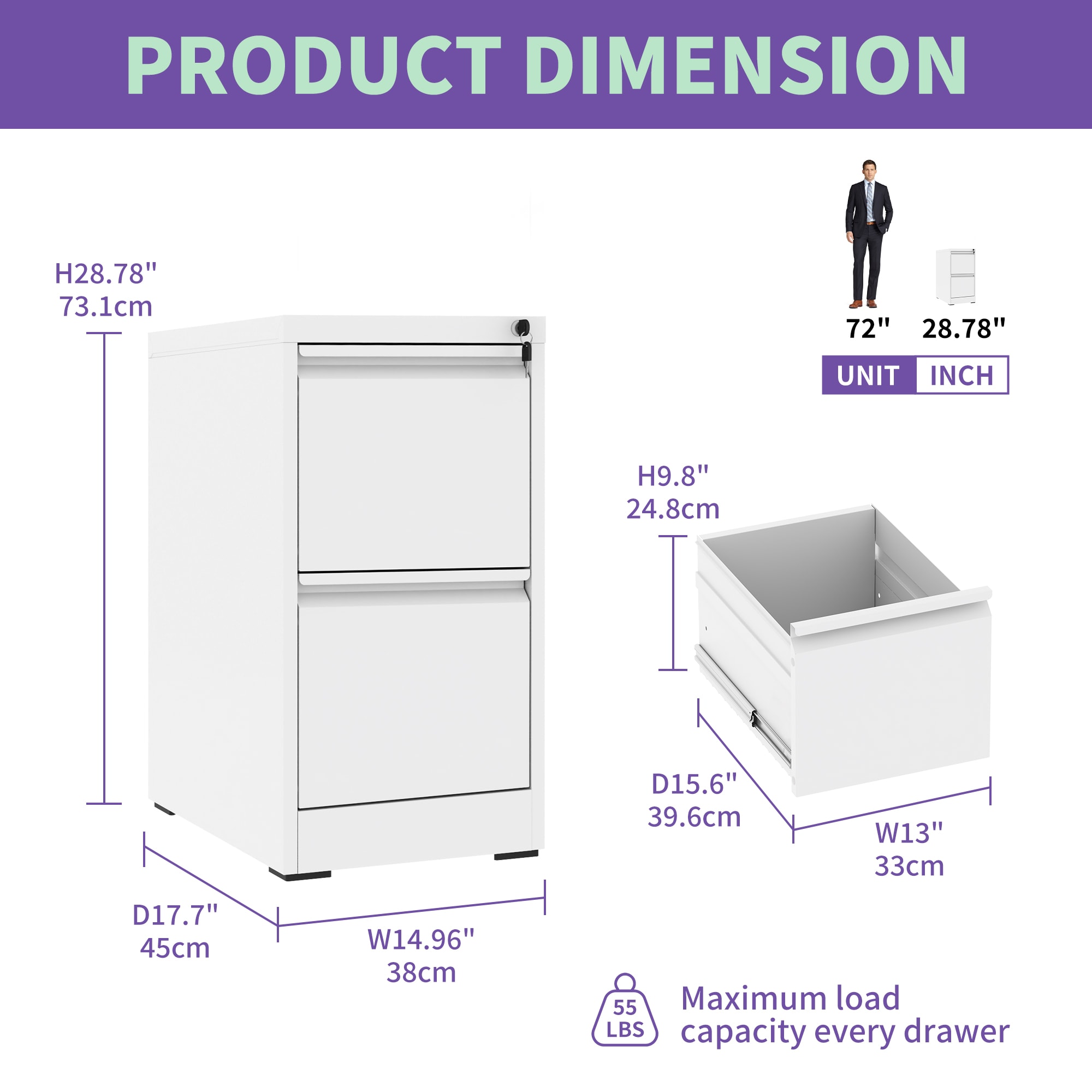 Huluwat DJ-154416 Filing-Cabinets - View #4