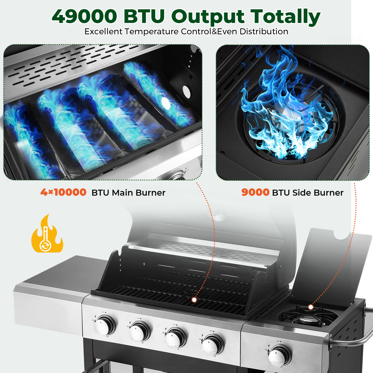 U-HOMY LY-198BK-OT Gas-Grill - View #9