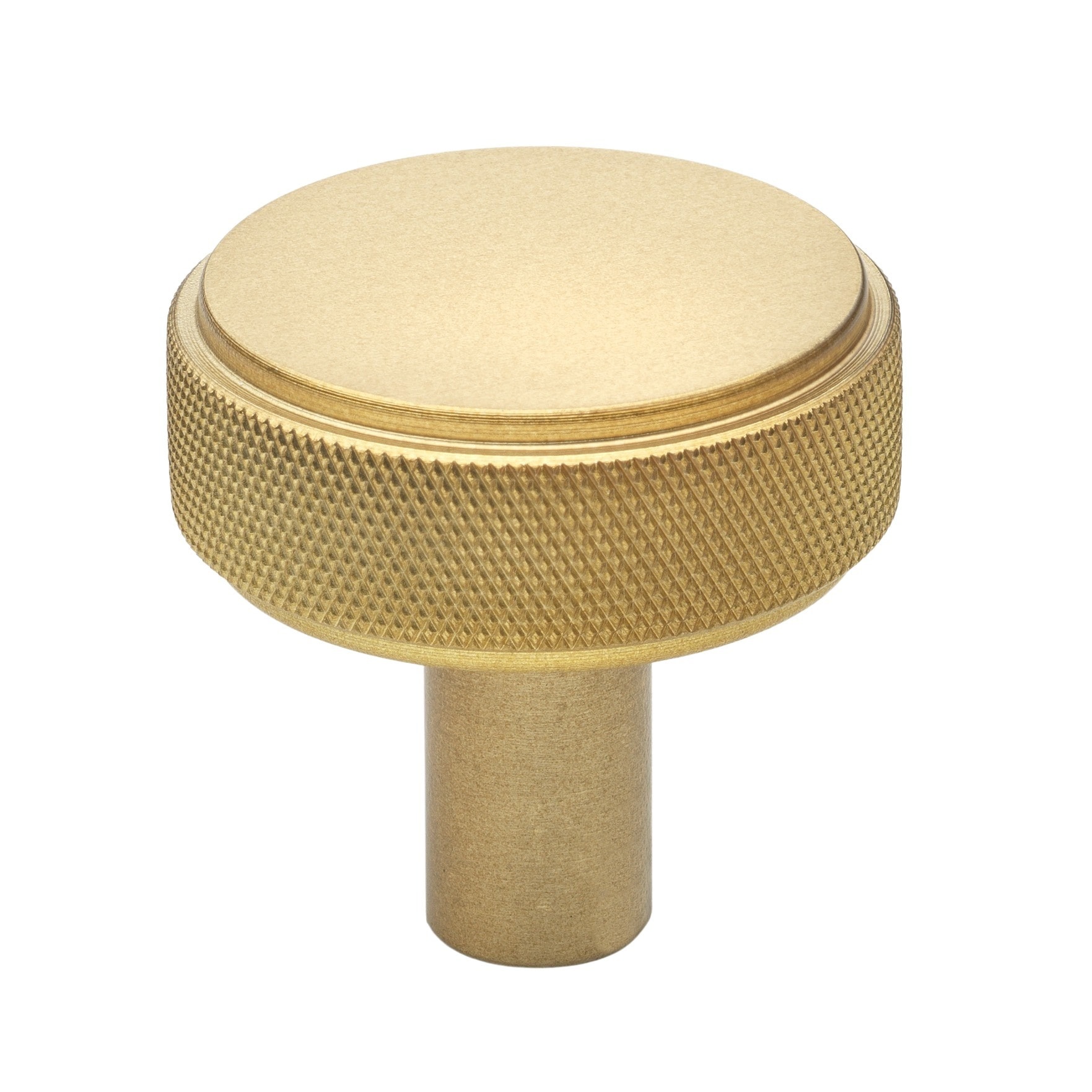 GlideRite Hardware 5825-SG-25 1-1/2 in. Solid Round Knurled Cabinet Knob - 25 Pack