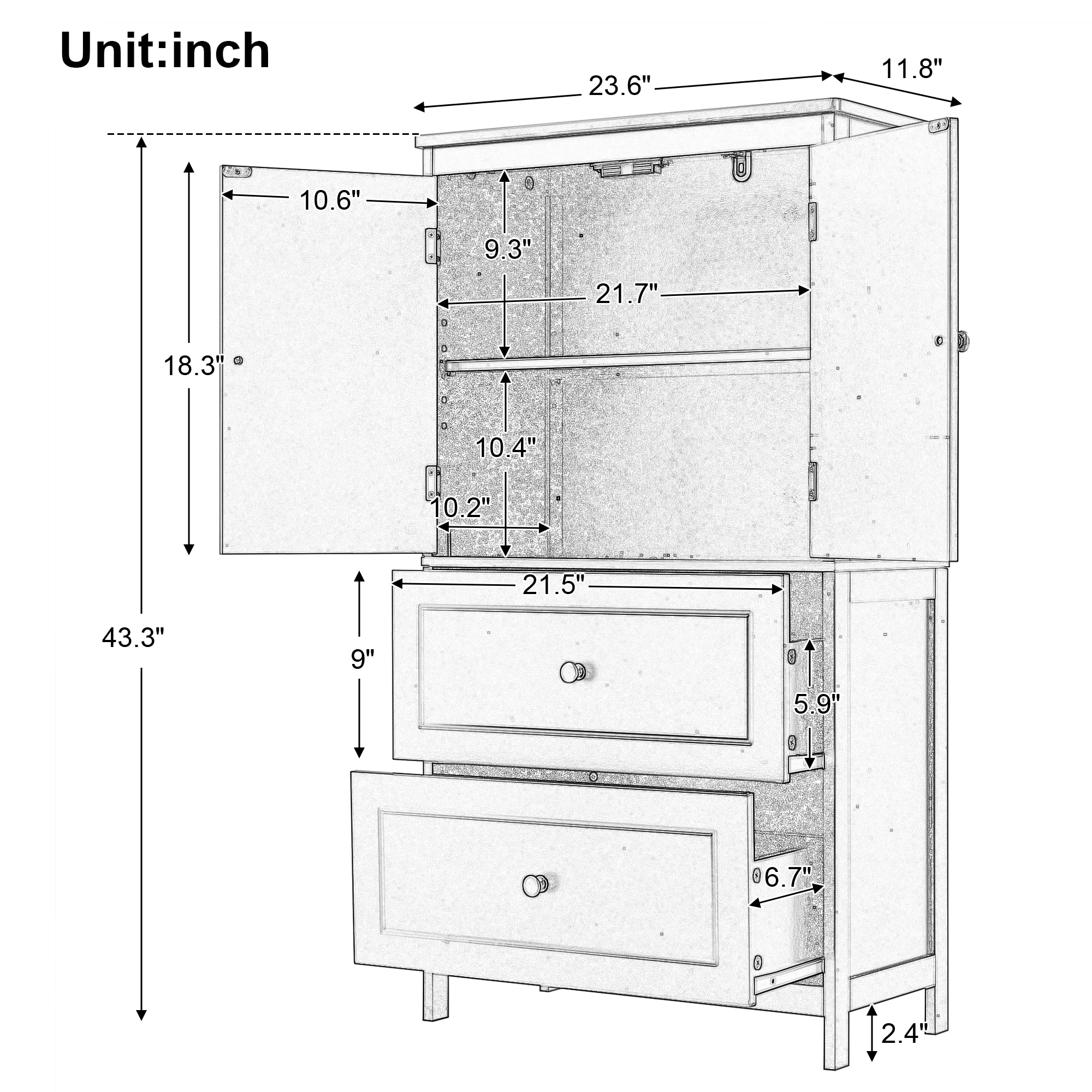 Siavonce XH33091 Utility-Storage-Cabinets - View #3