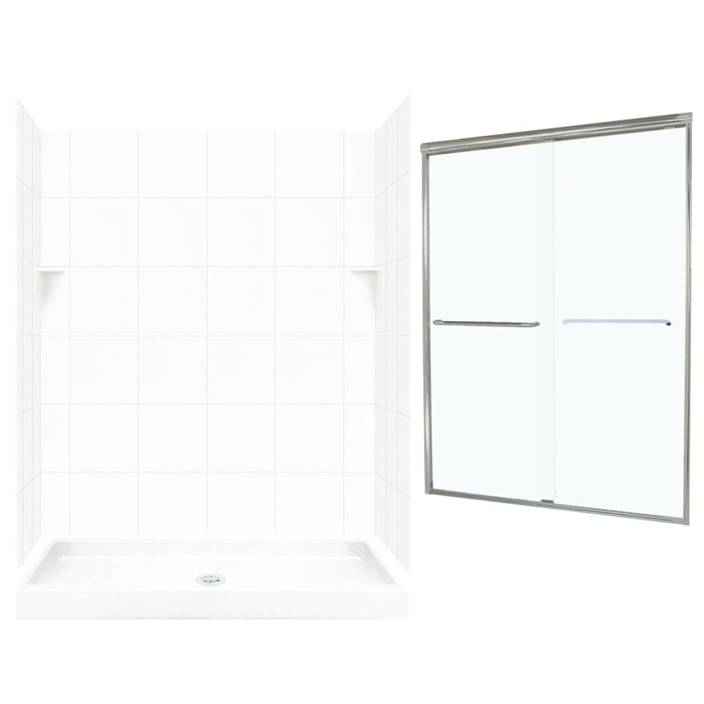 Solid Surface Semi Frameless Showers At Lowes Com   03984465 