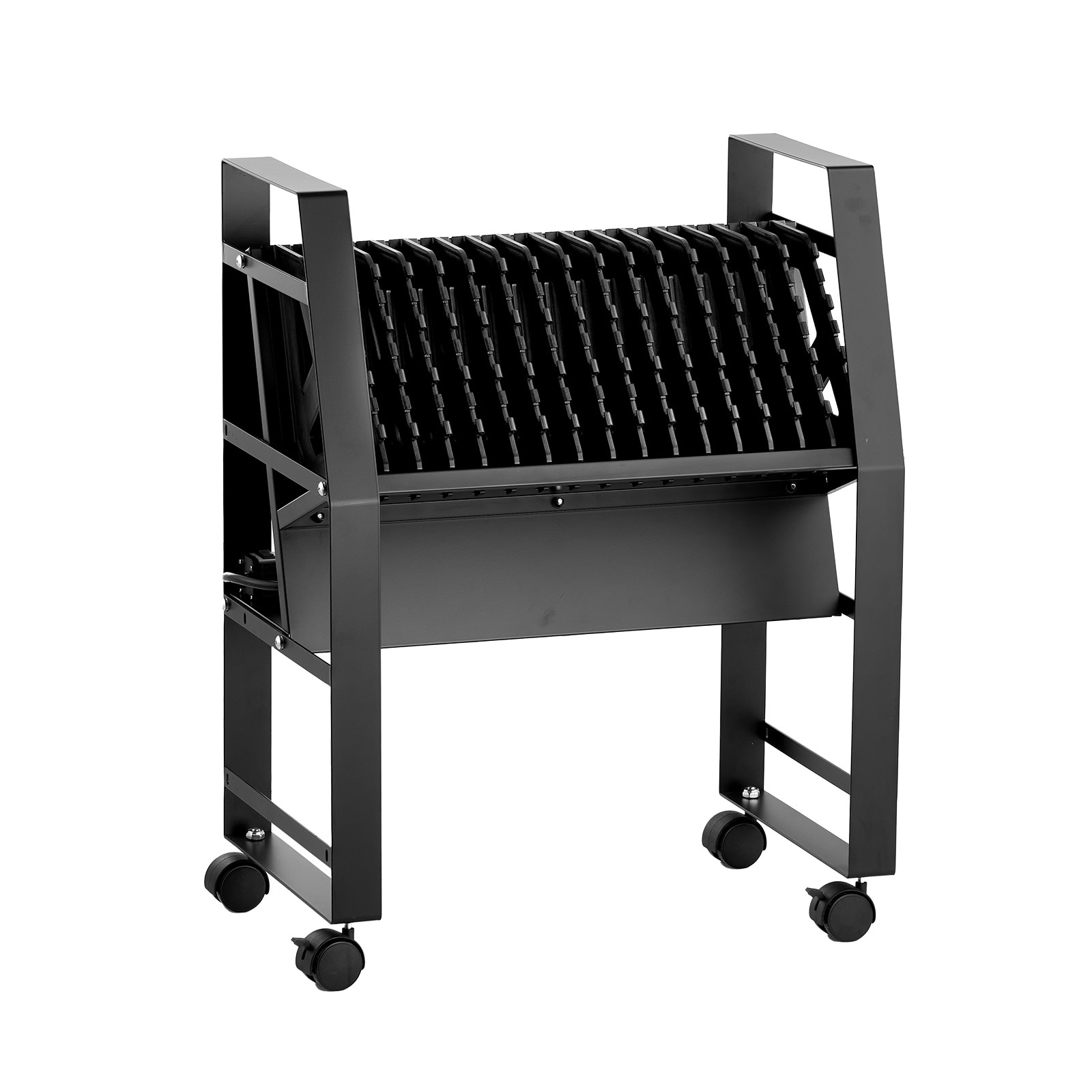 VEVOR Charging Cart 16 Device Mobile Open Charging Station Up to 15.6 in Screen Size Office and Classroom Mobile Charging Cart for Chromebook Tablet and Laptop #SCCDCBKFS15617896V1