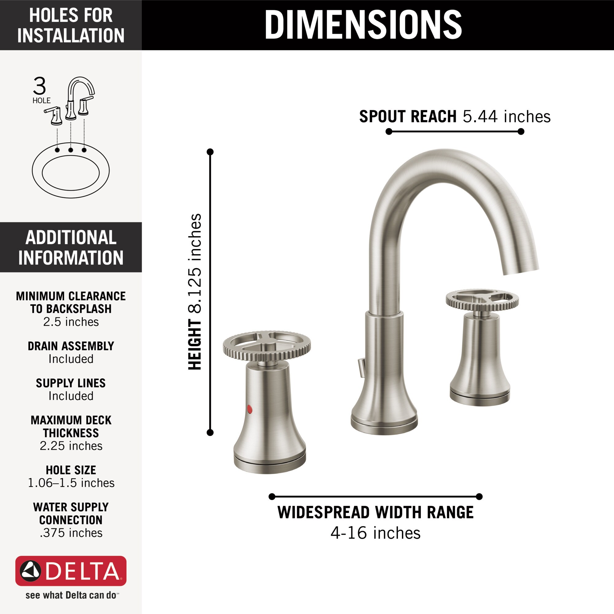 Delta 3558-SSMPU-DST Lavatory-Faucets - View #3
