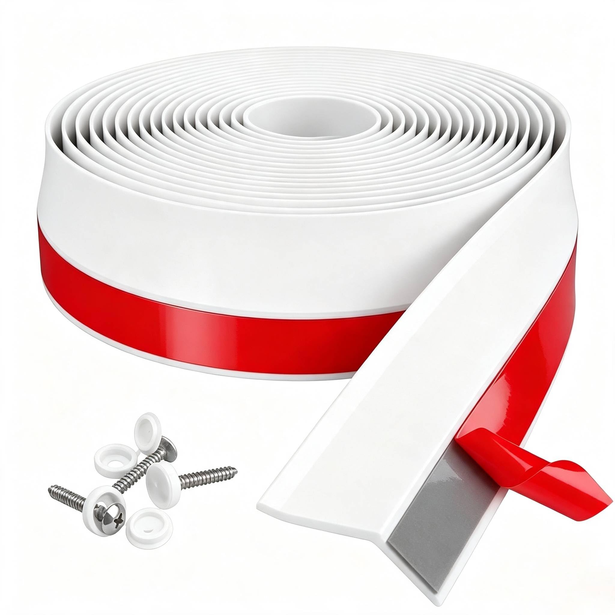 Etokfoks -  Garage Door Seal Top and Sides Seal Strip 34FT Rubber Weather Stripping Replacement W...