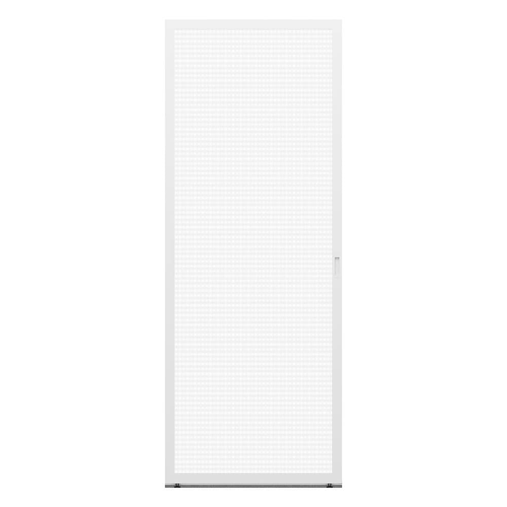 Pella 1000013282 Lifestyle 36-in x 77-in White Aluminum Sliding Single Screen door (Handle Included)