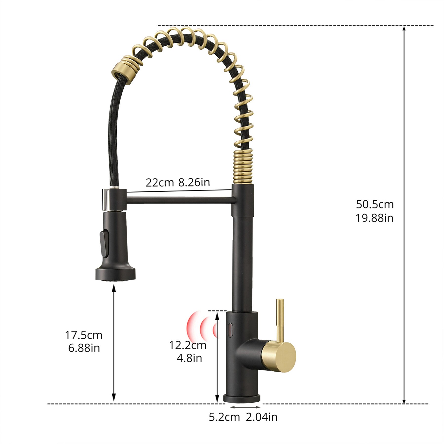 WELLFOR QJ-K-IS125233BG Kitchen-Faucets - View #2