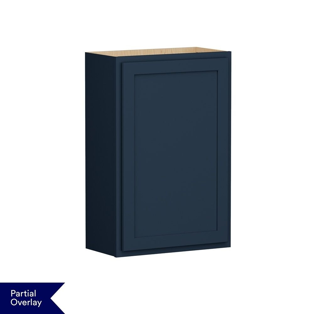 Shenandoah - Breckenridge POL 24-in W x 36-in H x 12-in D Navy Painted Wall Fully Assembled Cabin...