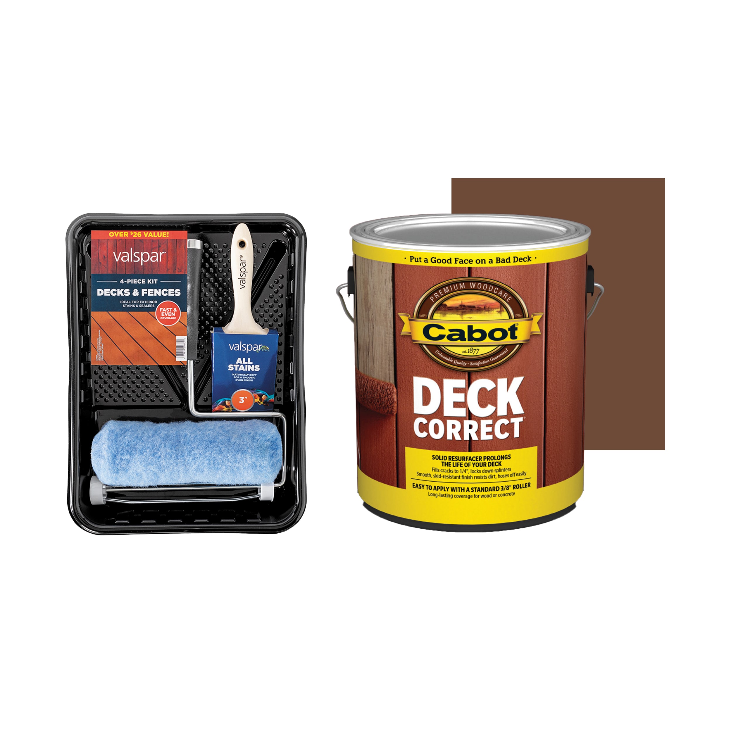 Cabot  DeckCorrect Chestnut Brown Exterior Stain Project Kit