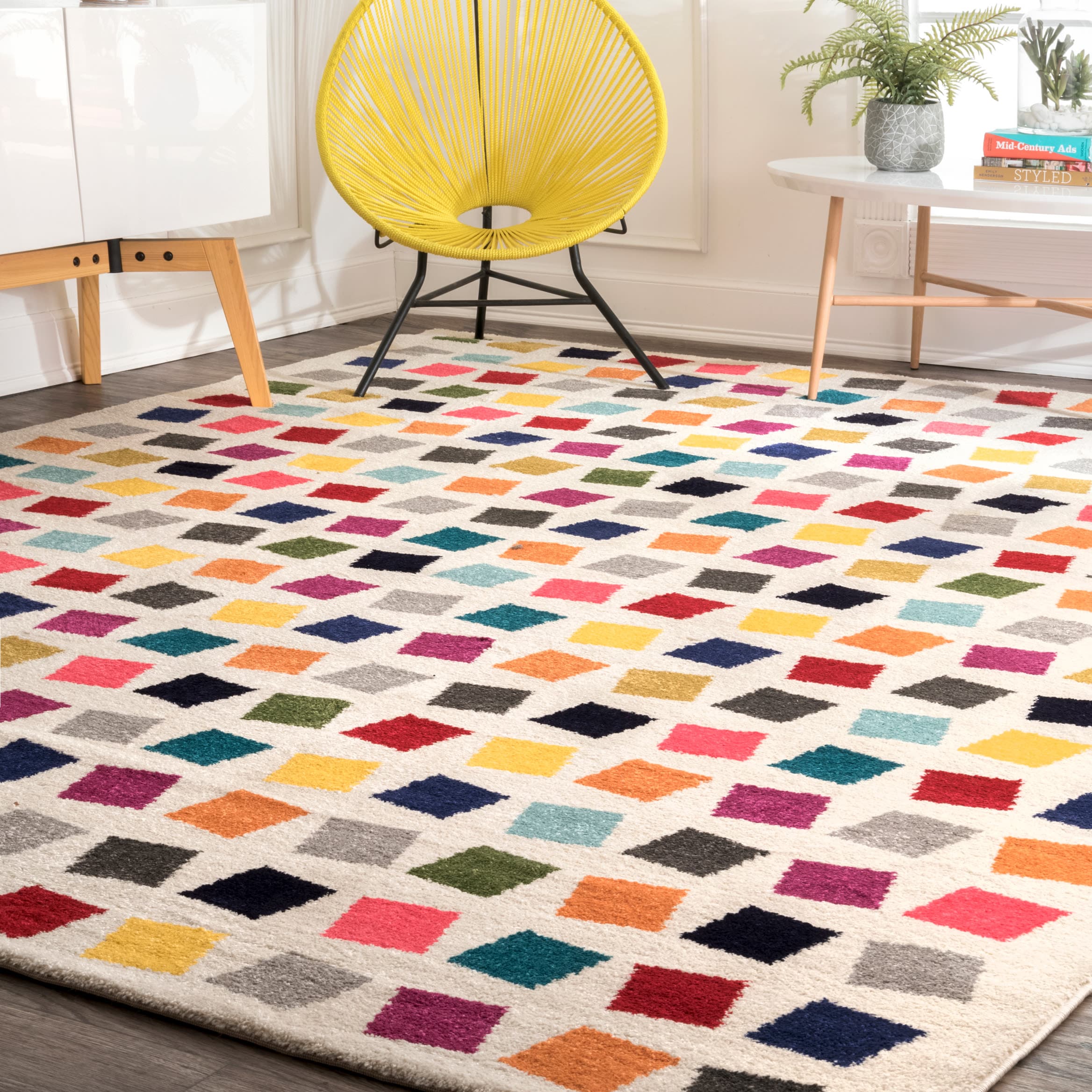 nuLOOM ECCR23A-8010 8 x 10 (ft) Loomed Polypropylene Multi Rectangular Indoor Geometric Area rug