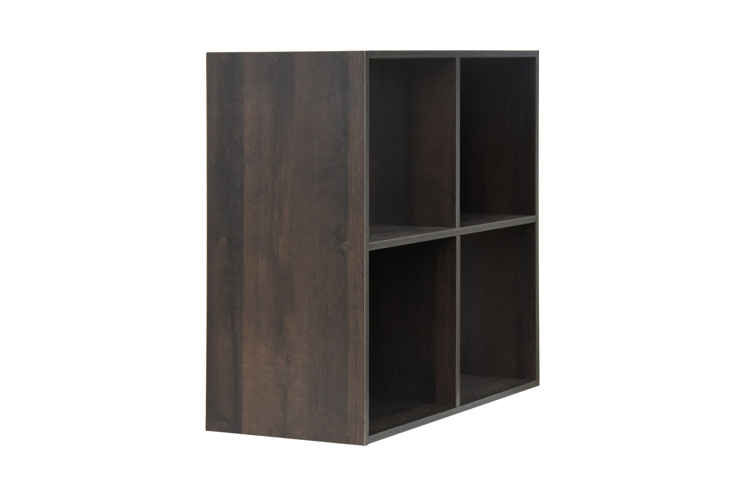 Style Selections 35.88-in H x 24.13-in W x 11.63-in D Dark Chocolate Stackable Wood Laminate 6 Cube Organizer in Brown | CL22-11ST6-ES