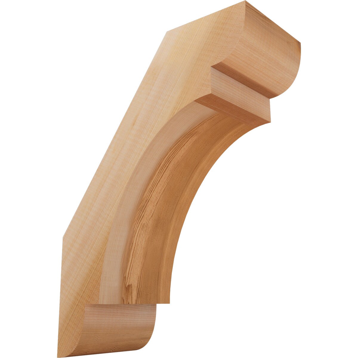 Ekena Millwork BRC06X12X16OLY00SWR 5-1/2-in x 12-in x 16-in Western Red Cedar Unfinished Wood Olympic Smooth Knee Brace