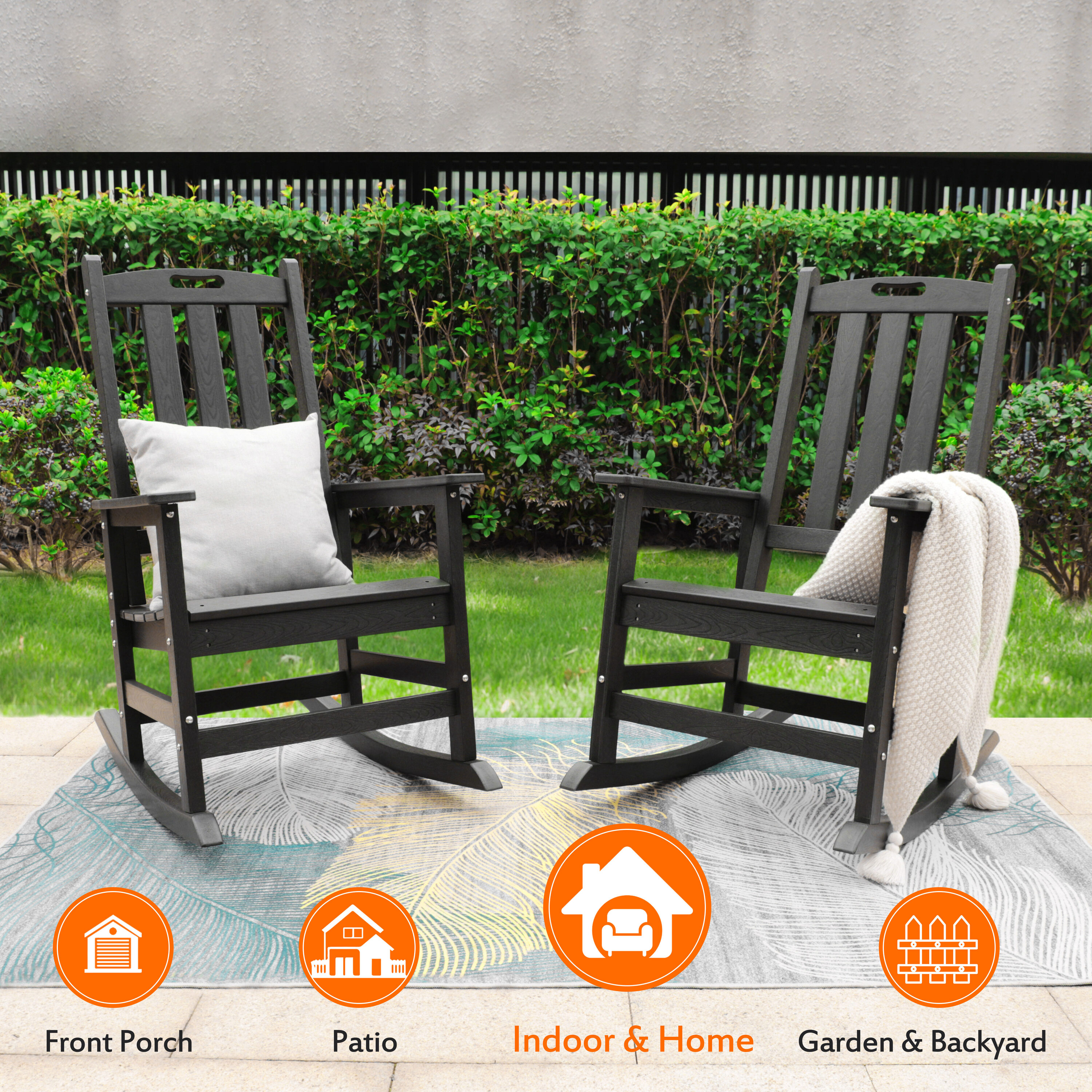 Front porch rocking online chairs lowes