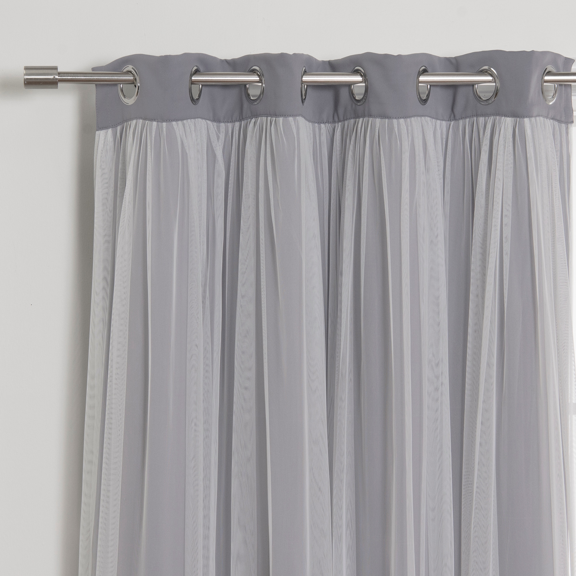 Best Home Fashion GR-MARRYME-96-GREY curtains - View #4