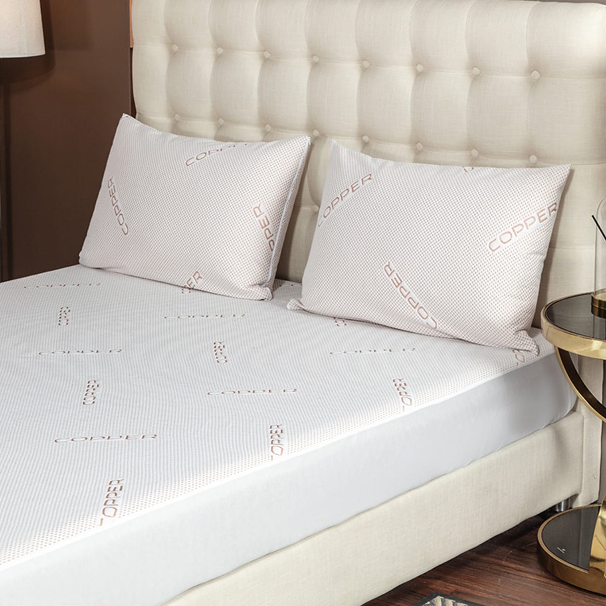 Bibb Home King Polyester blend Pillow Protector with Bed Bug Protection