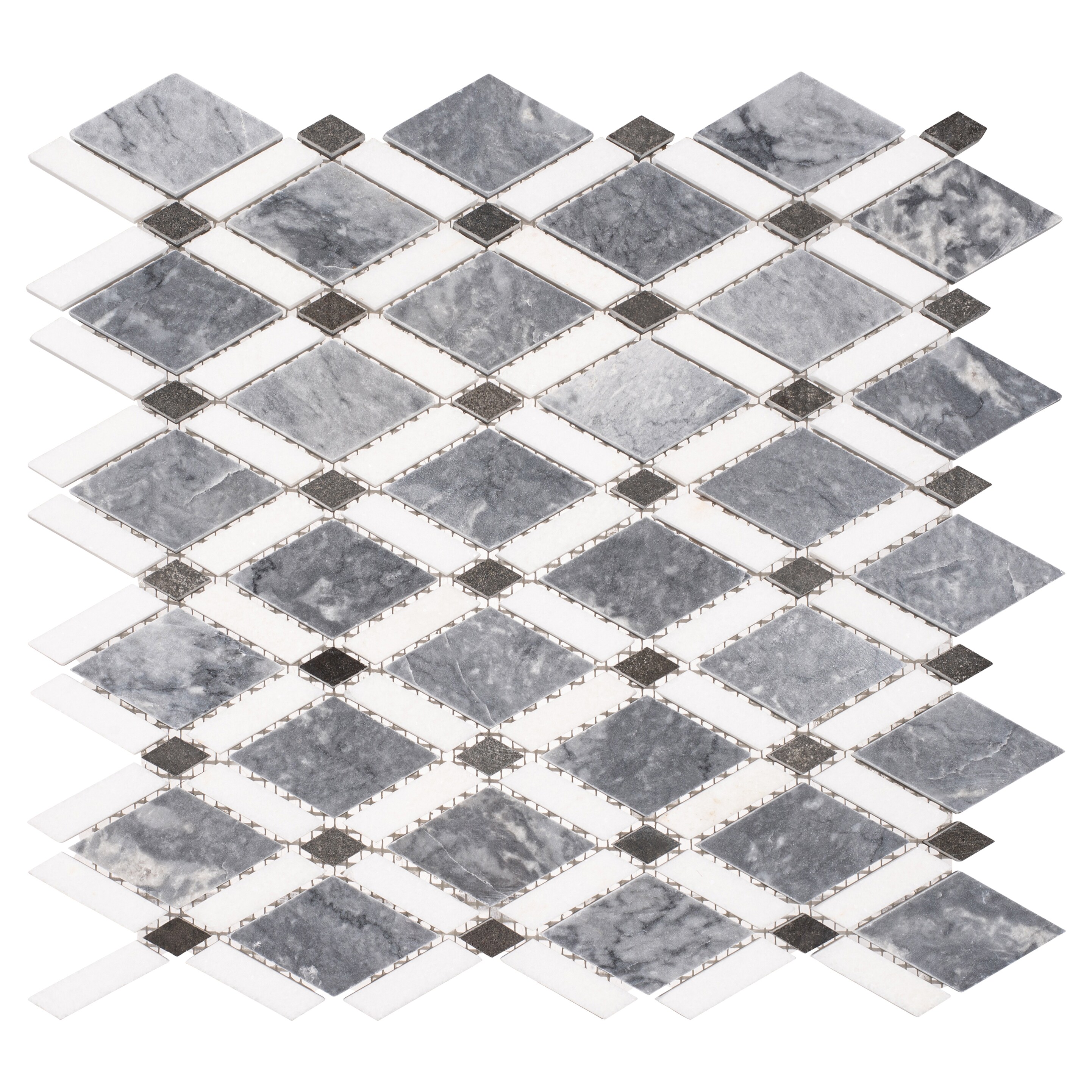 Andova Tiles SAM-ANDVIC584 Sample- Priez 6-in x 6-in Matte Patterned Floor and Wall Tile