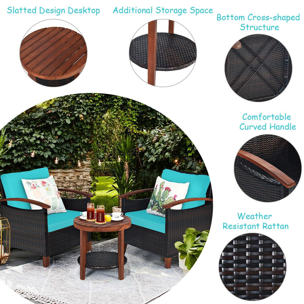 WELLFOR OUG65226TU Patio-Conversation-Sets - View #8