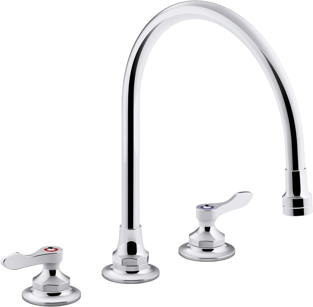 KOHLER K-815T70-4AHA-CP Triton Bowe Polished Chrome Double Handle Deck-mount Kitchen Faucet