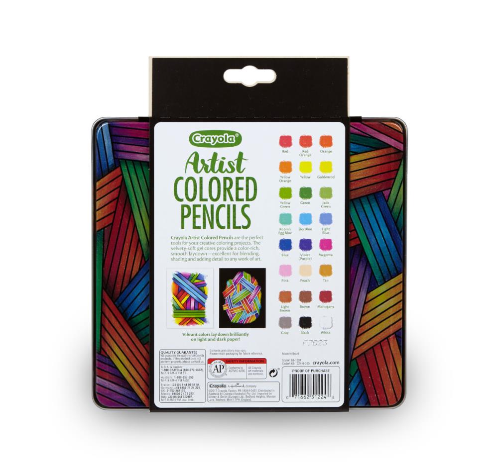 24 Crayola Signature Pro Colored Pencils Adult Coloring Books