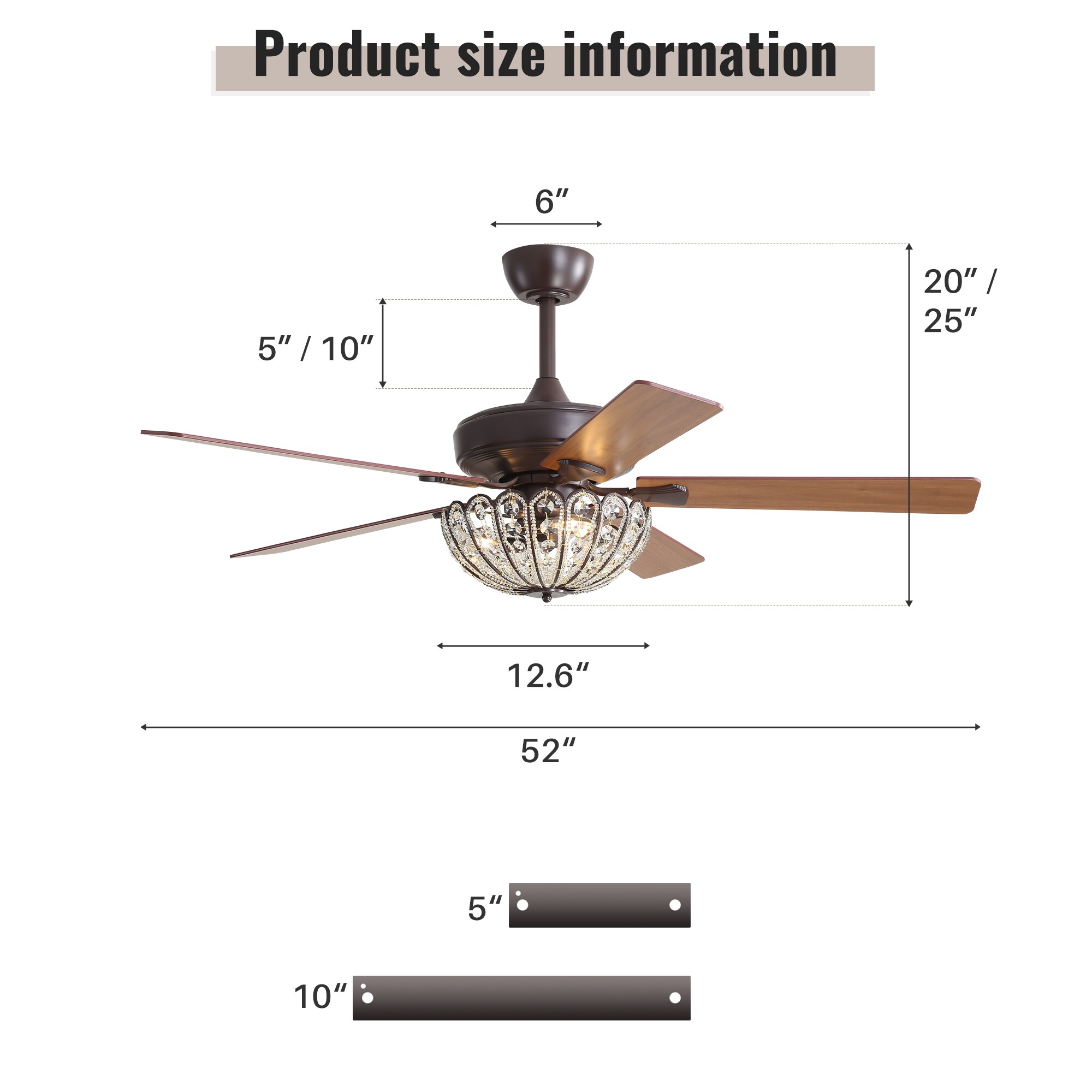 Tenleaf LIGHT0413-353-1 Ceiling-Fans - View #4