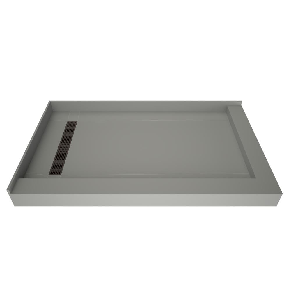 Redi Trench RT3672LDR-PVC-OB 36-in W x 72-in L with Left Drain Shower Base (Made For Tile)