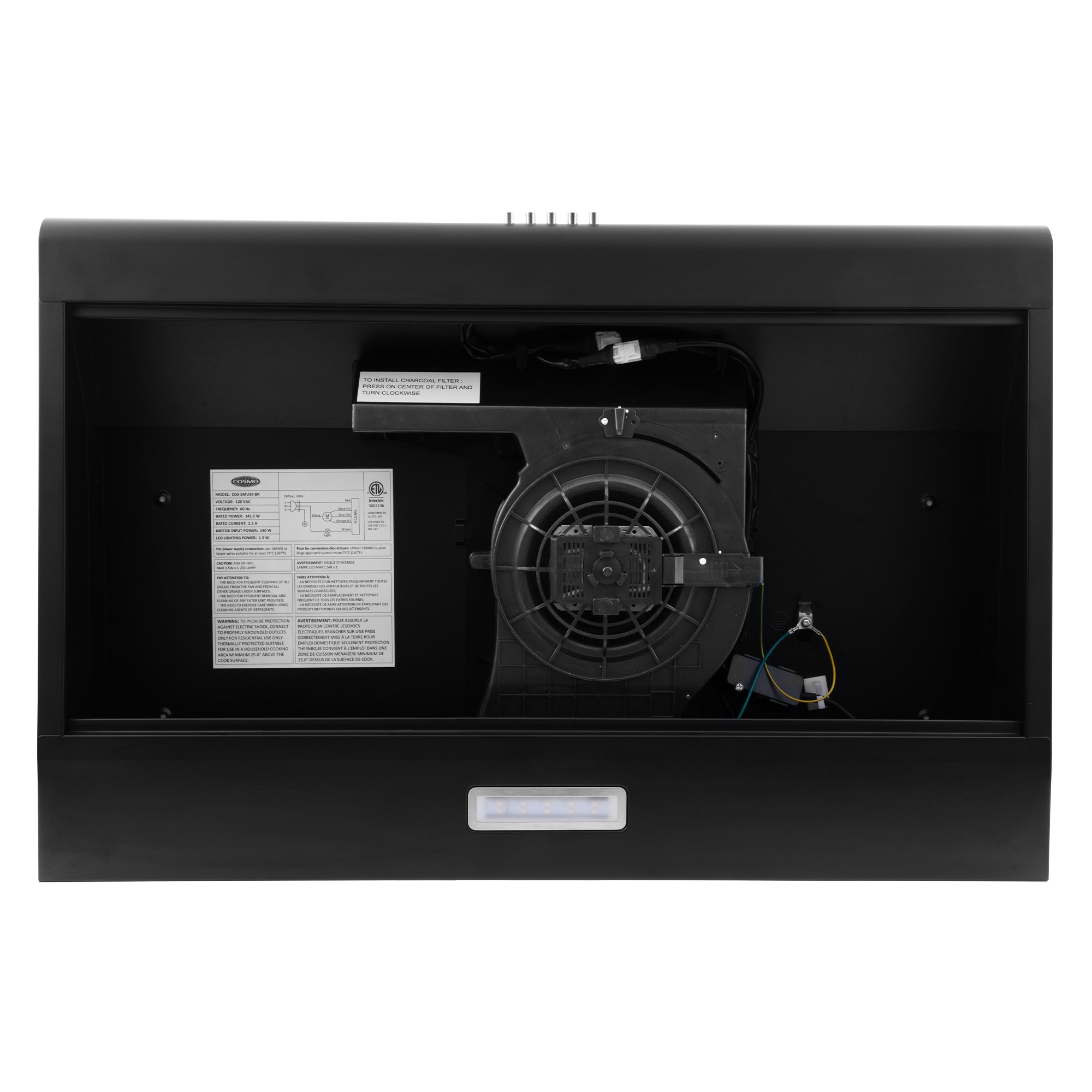 Cosmo COS-5MU30-BK Undercabinet-Range-Hoods - View #9