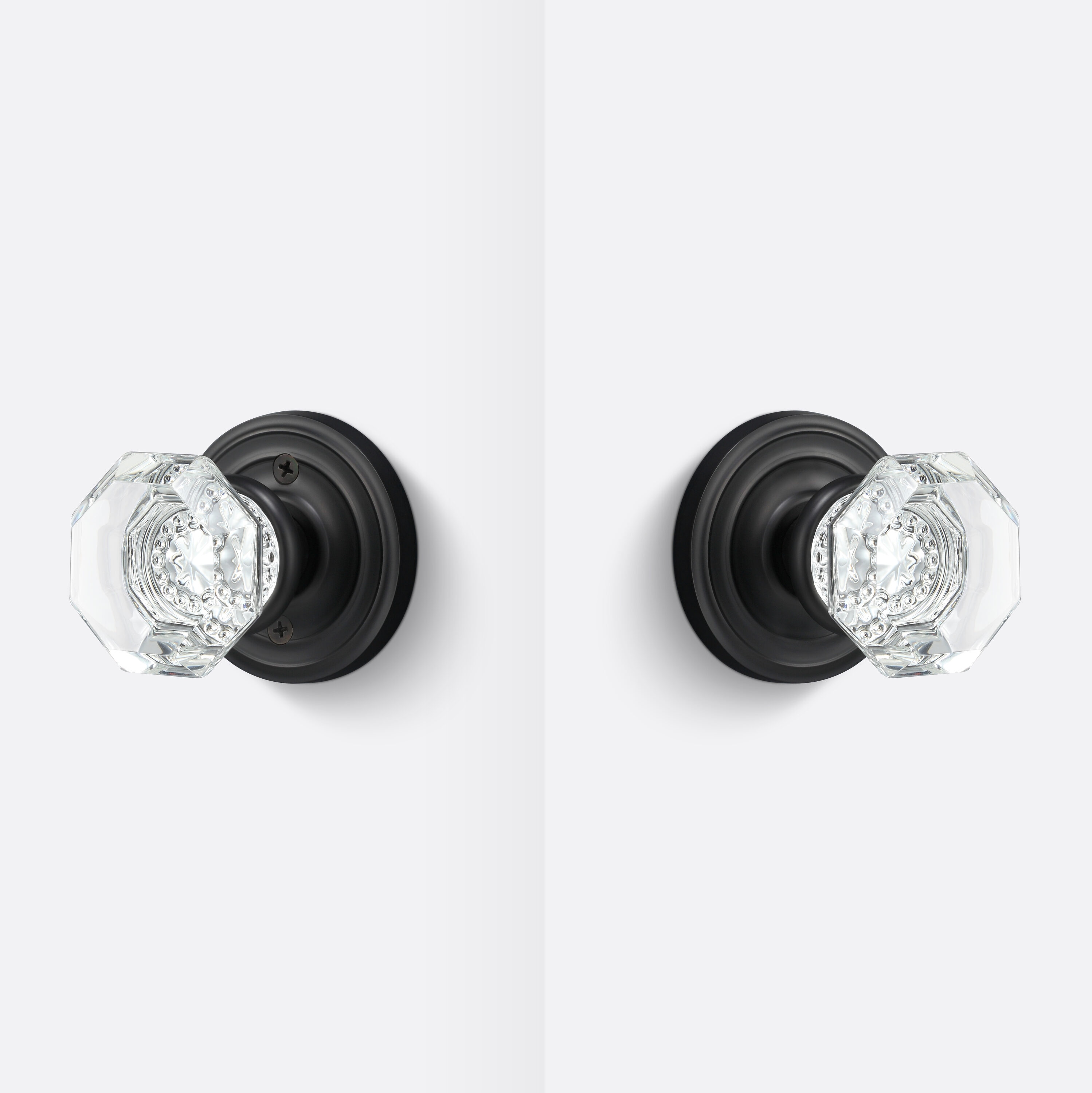 Sure-Loc Hardware TY101 FBL Ridgecrest Mountain Torrey Flat Black Interior Bed/Bath Hall/Closet Passage door knob Single pack