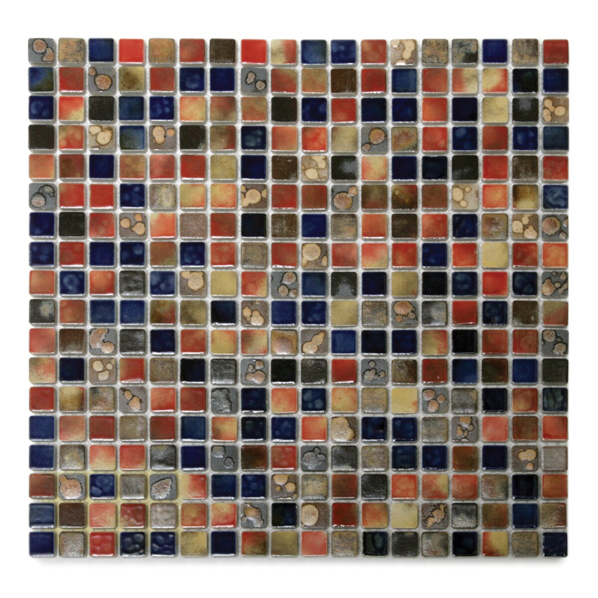Solistone 2000 Terrene 10-Pack Calypso Glazed 12-in x 12-in Glazed Porcelain Uniform Squares Mosaic Wall Tile