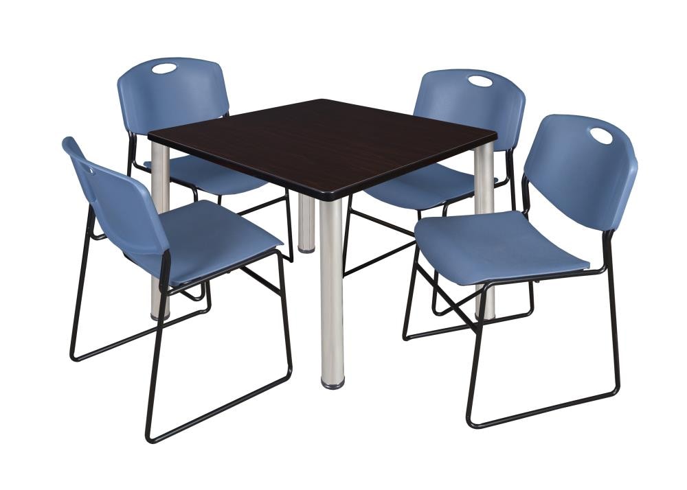 Regency TB3636MWBPCM44BE Breakroom Brown 4-Person Training Table (36-in W x 29-in H)
