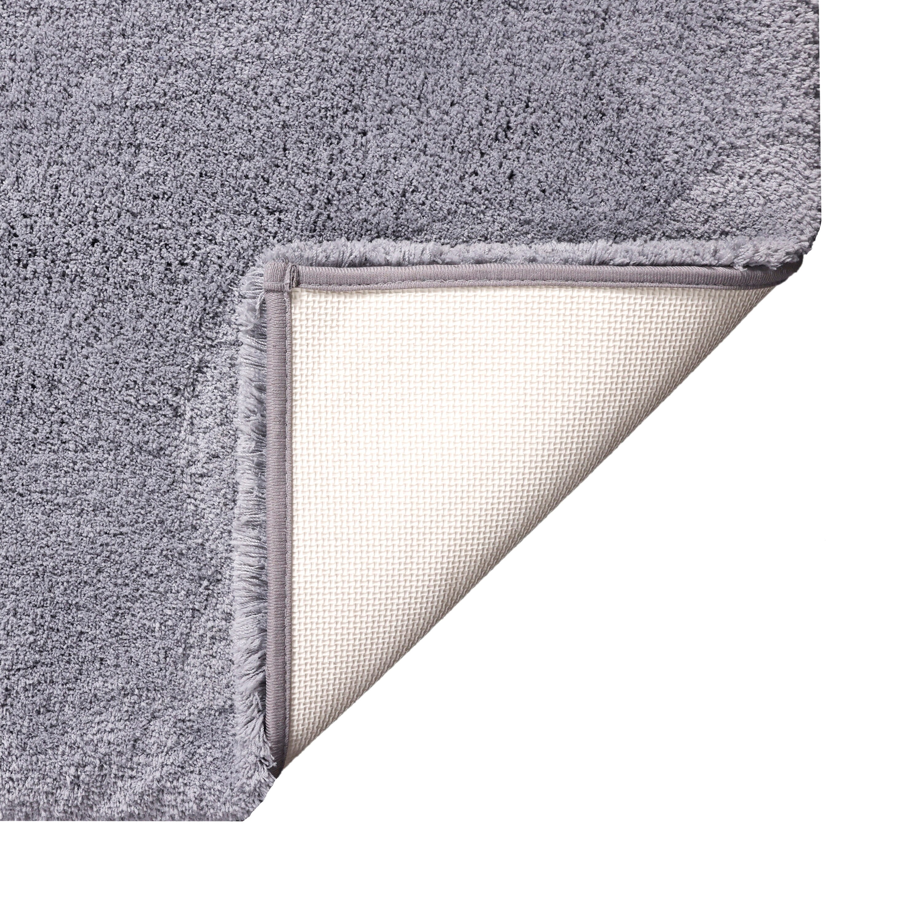 allen + roth 20-in x 34-in Gray Microfiber Bath Rug in the Bathroom Rugs &  Mats department at