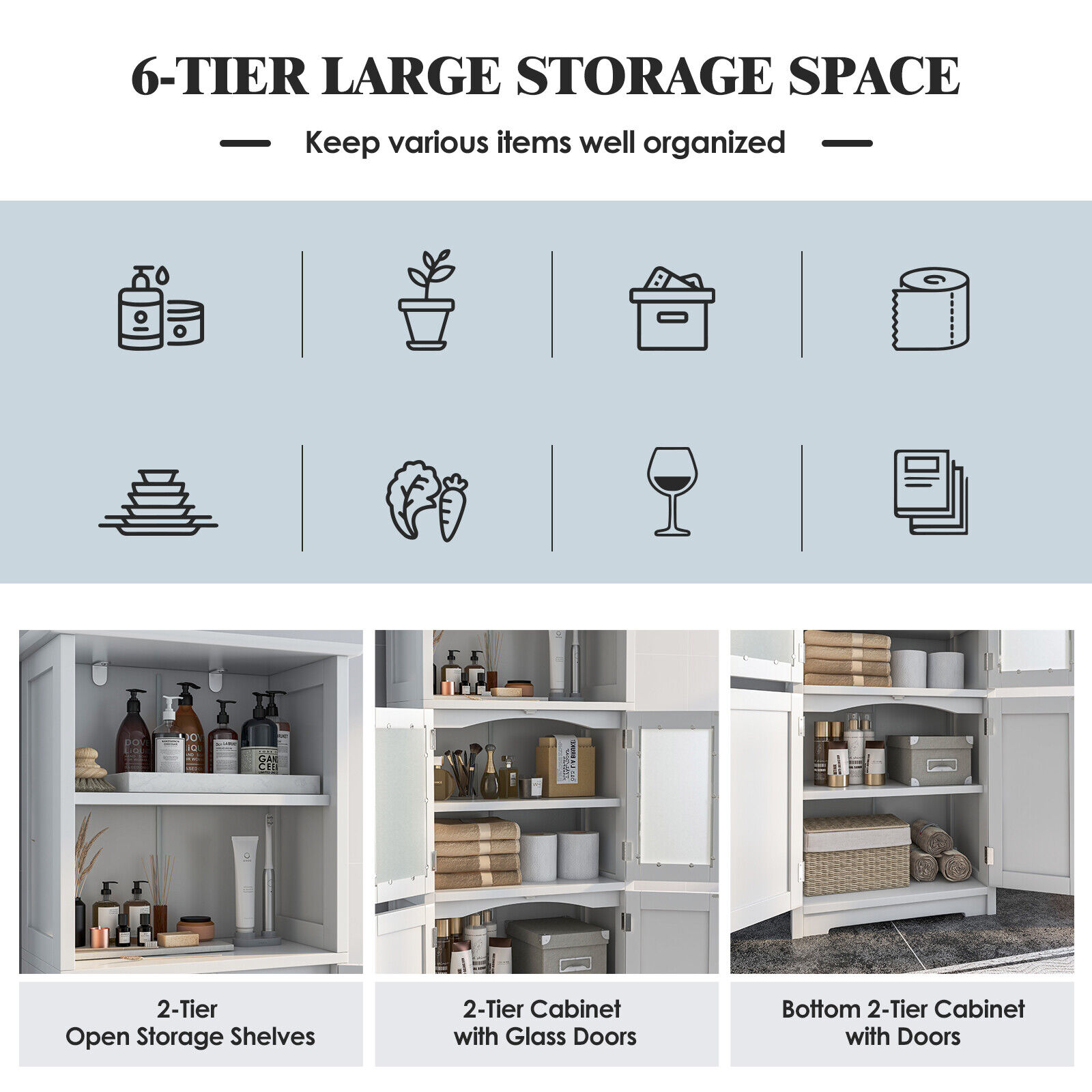Fenbeli QLLSFENH536 Linen-Cabinets - View #10