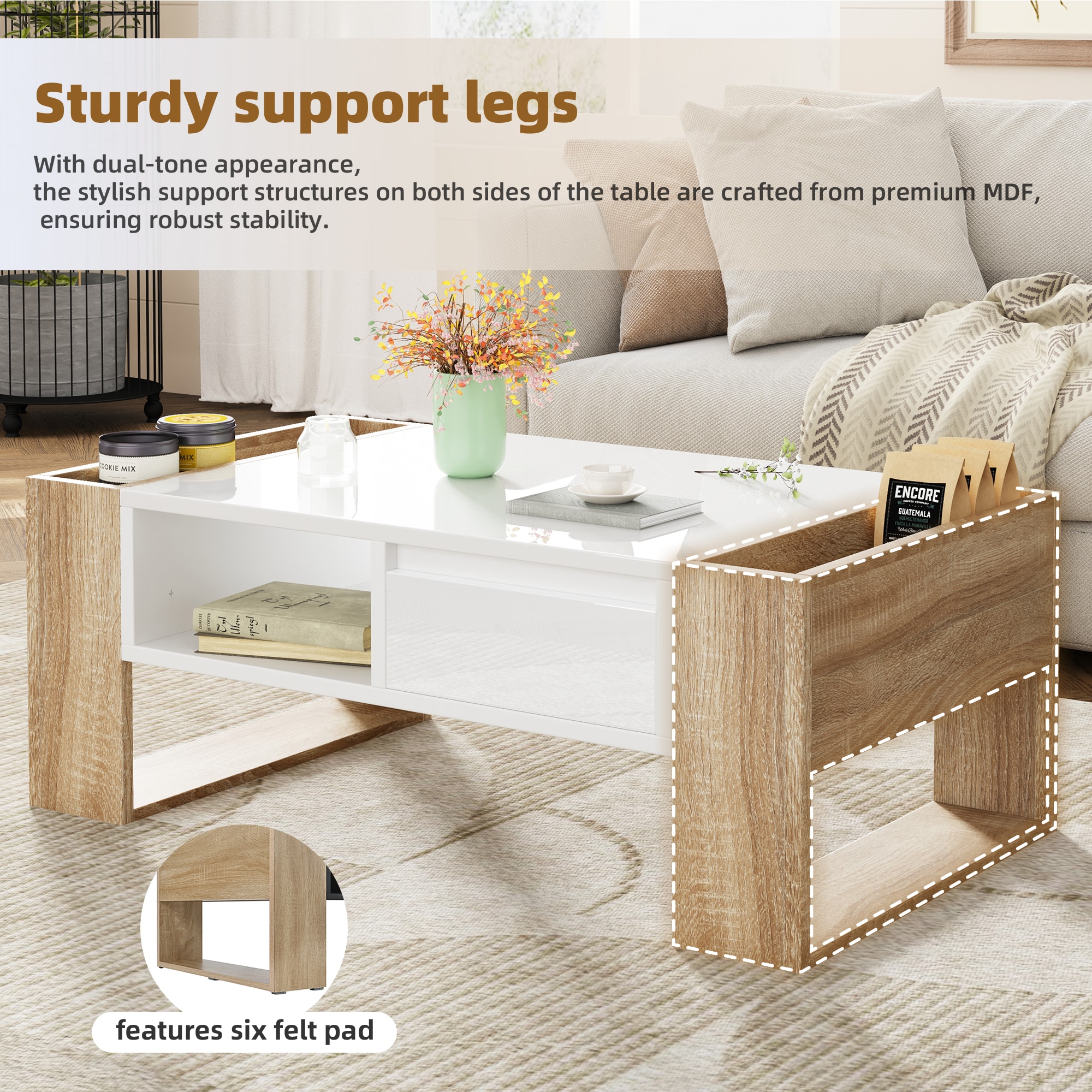 ModernLuxe N721P205792K Coffee-Tables - View #4