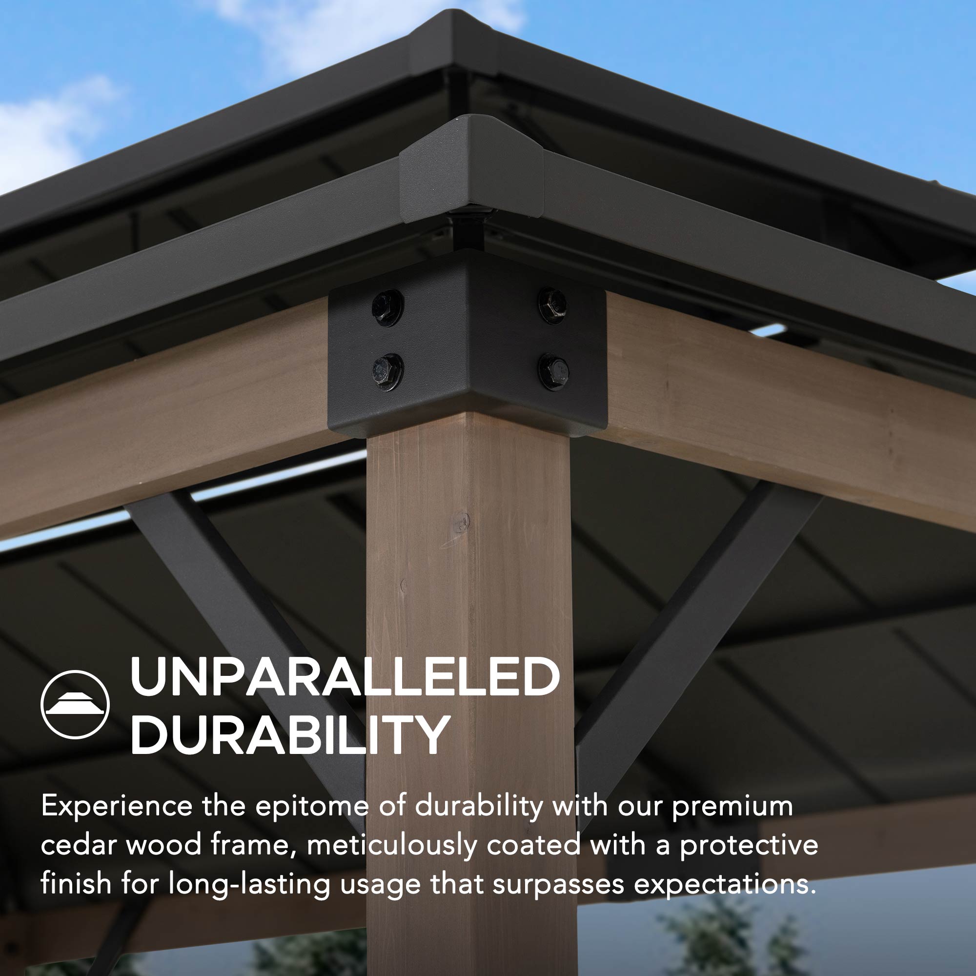 Sunjoy A104003810 Wood-Resin-Gazebos - View #4