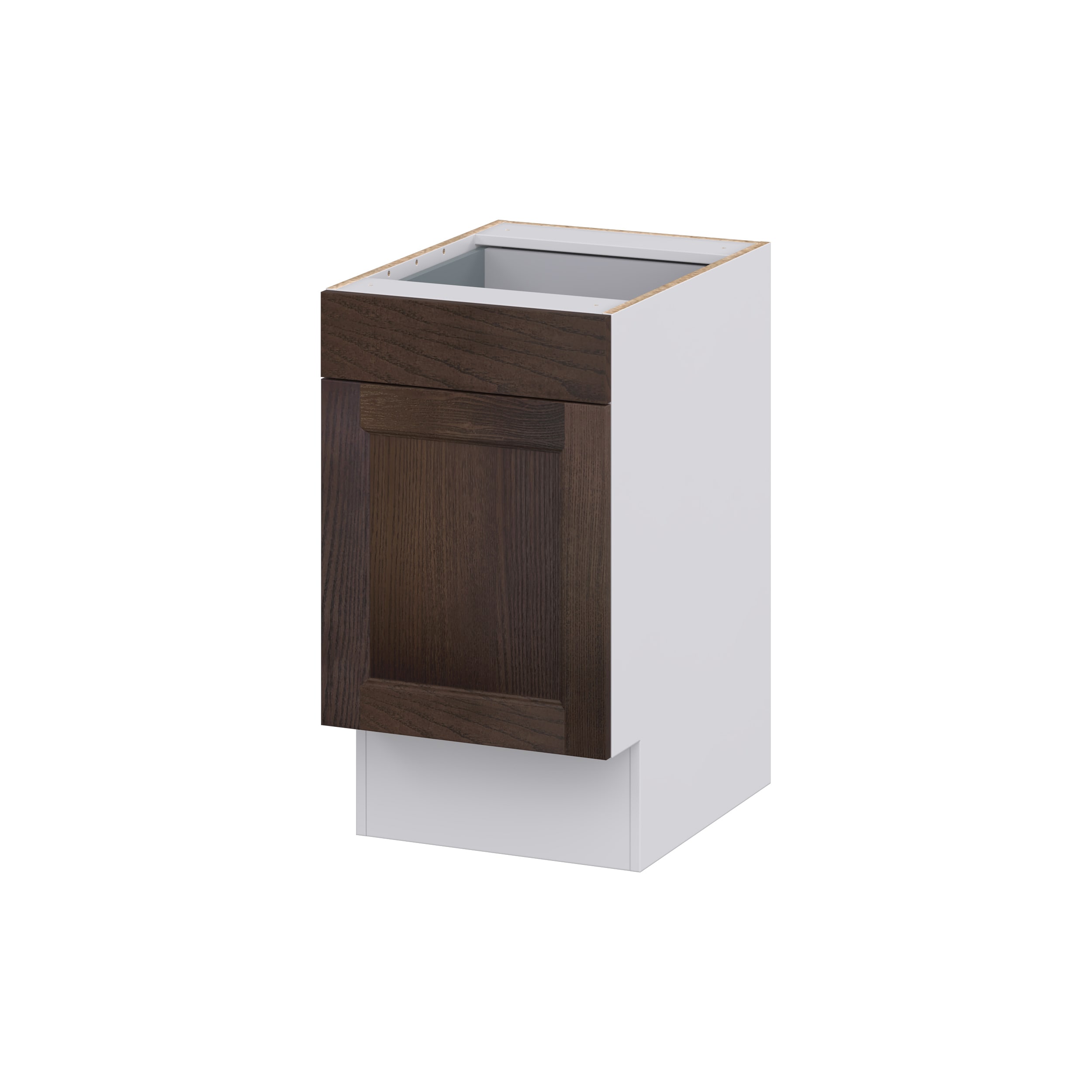 Hugo&Borg 18-in W x 34.5-in H x 24-in D Wood 1-Drawer Base Fully Assembled Cabinet (Recessed Panel Shaker Style)