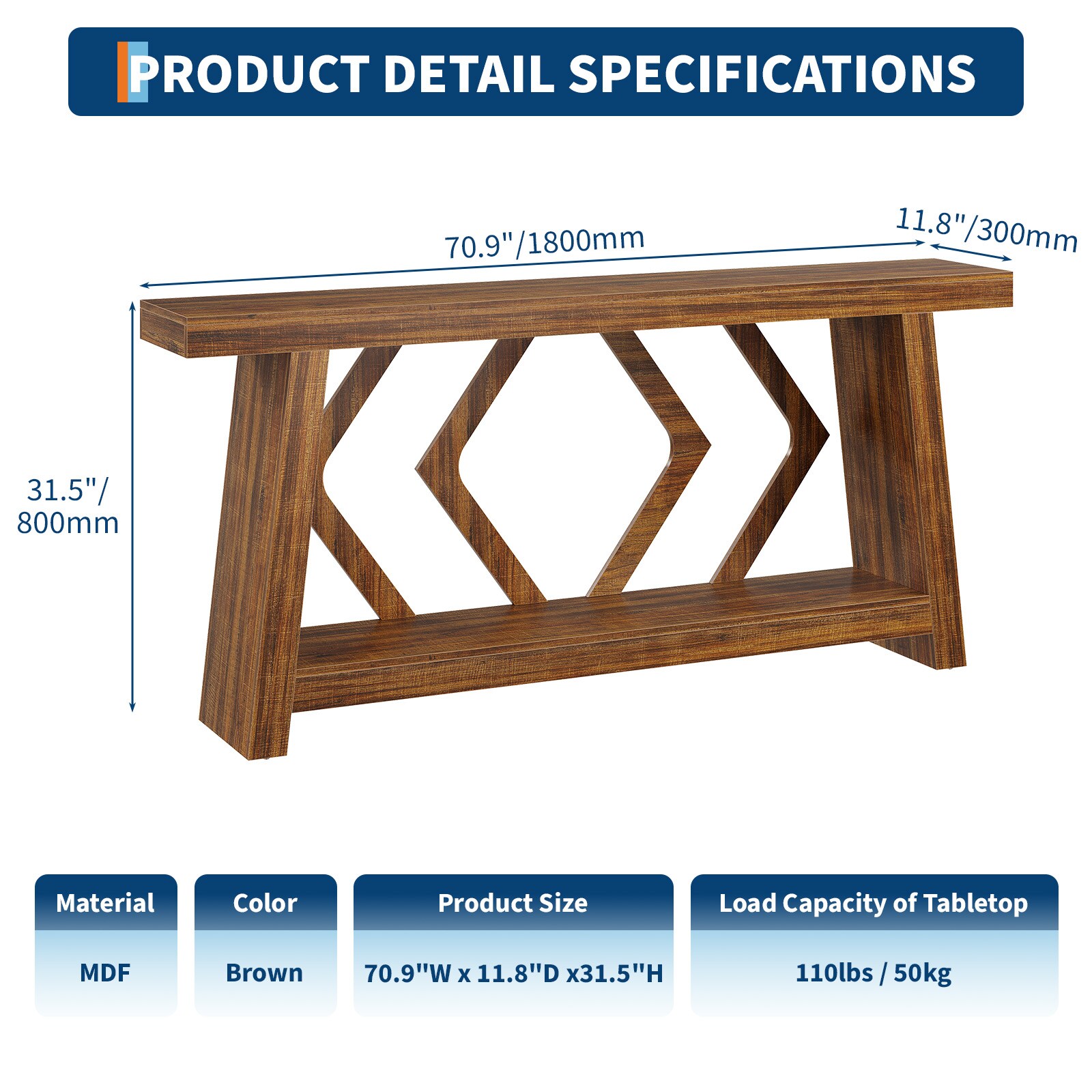 GarveeLife 37D6NM3JCTE Console-Sofa-Tables - View #3