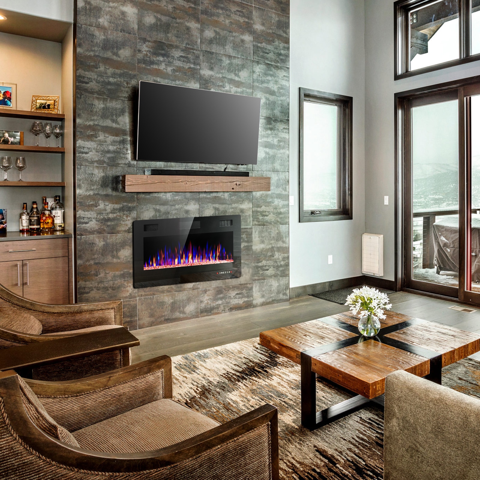 COWSAR 842C3U Electric-Fireplaces - View #9