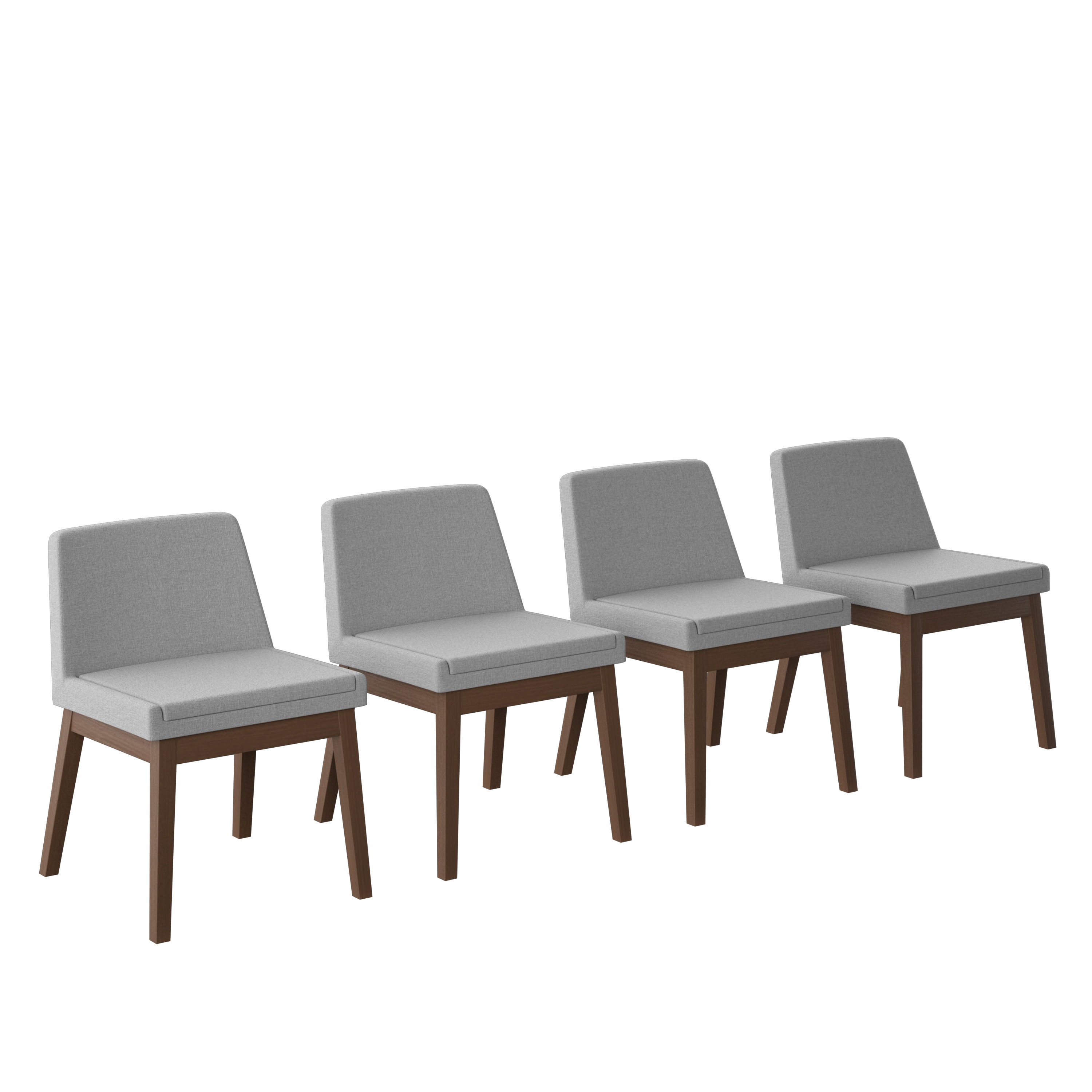 Amazonia LWSX4ADELRHIWL Modern Walnut Living Room Set