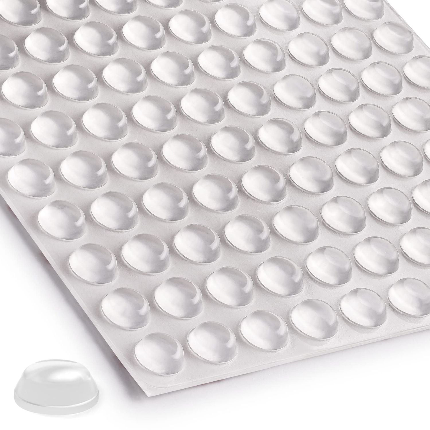 Zulay Kitchen 200 Pack Clear Cabinet Door Bumpers Adhesive Rubber Pads for Cabinets and Furniture