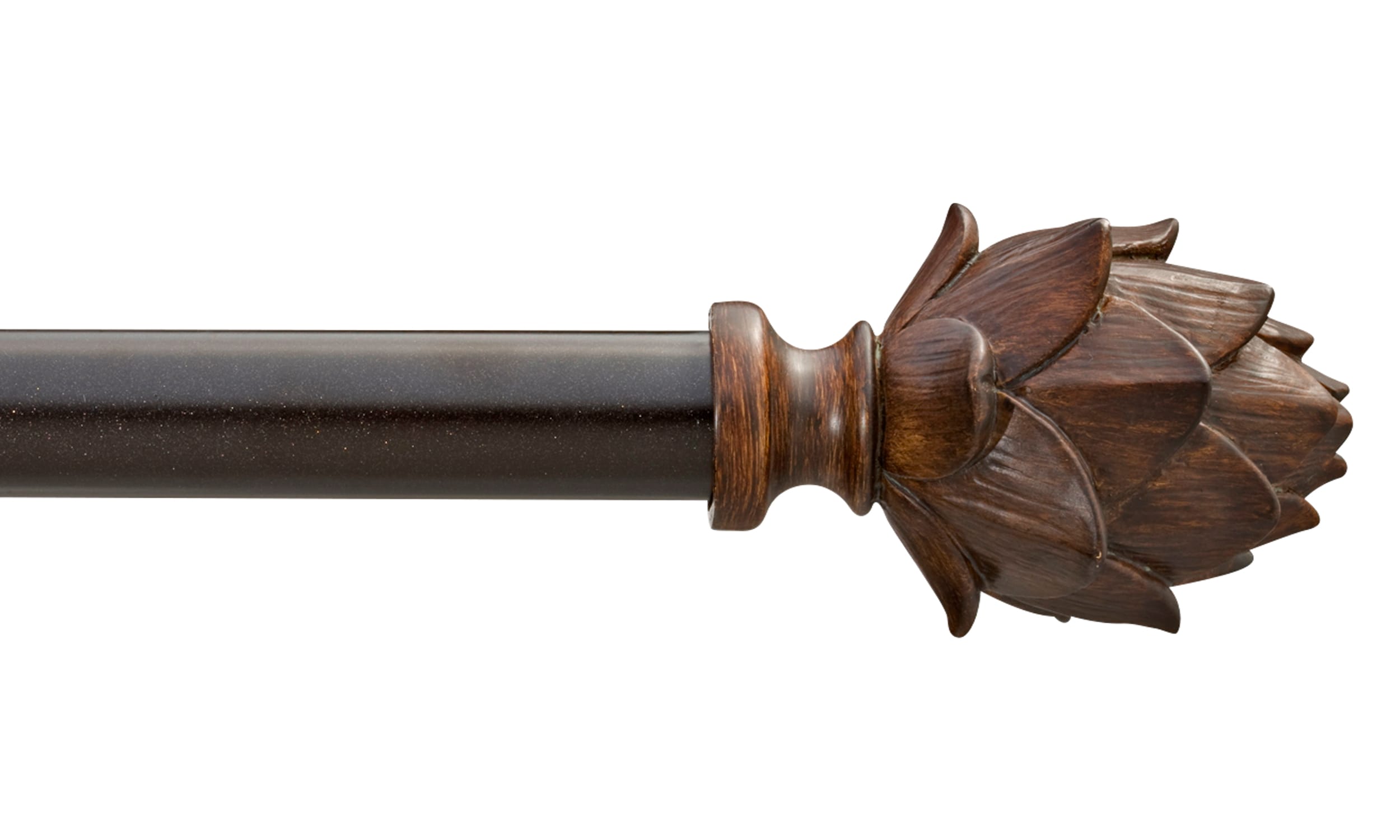 72-in to 144-in Aged-bronze Steel Single Curtain Rod | - allen + roth 29998ZAB
